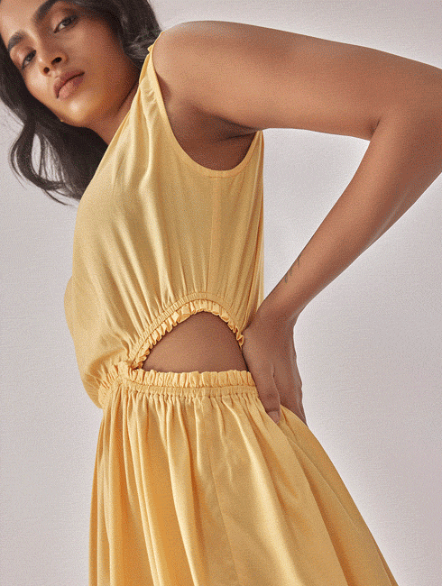 Free people color sales theory midi dress