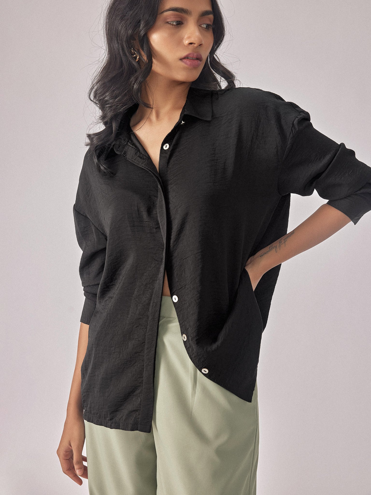 Black Satin Shirt
Black Satin Shirt