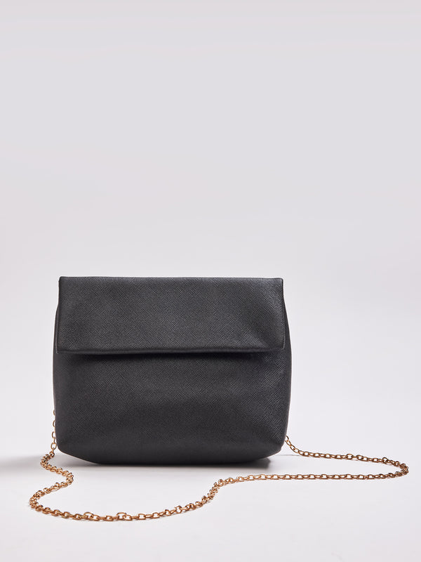 Black Shimmer Sling Bag