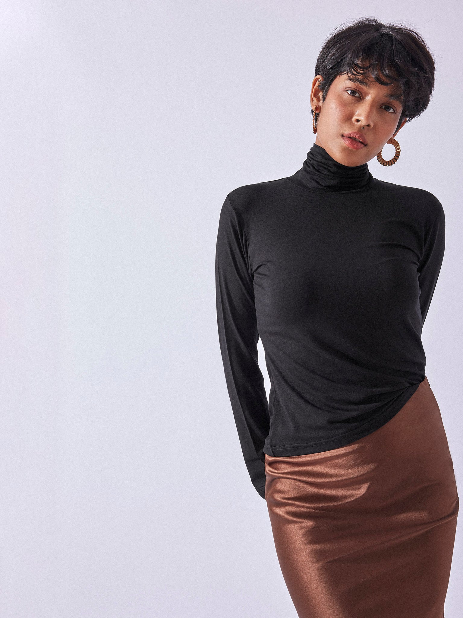 Black Turtle Neck Top
Black Turtle Neck Top