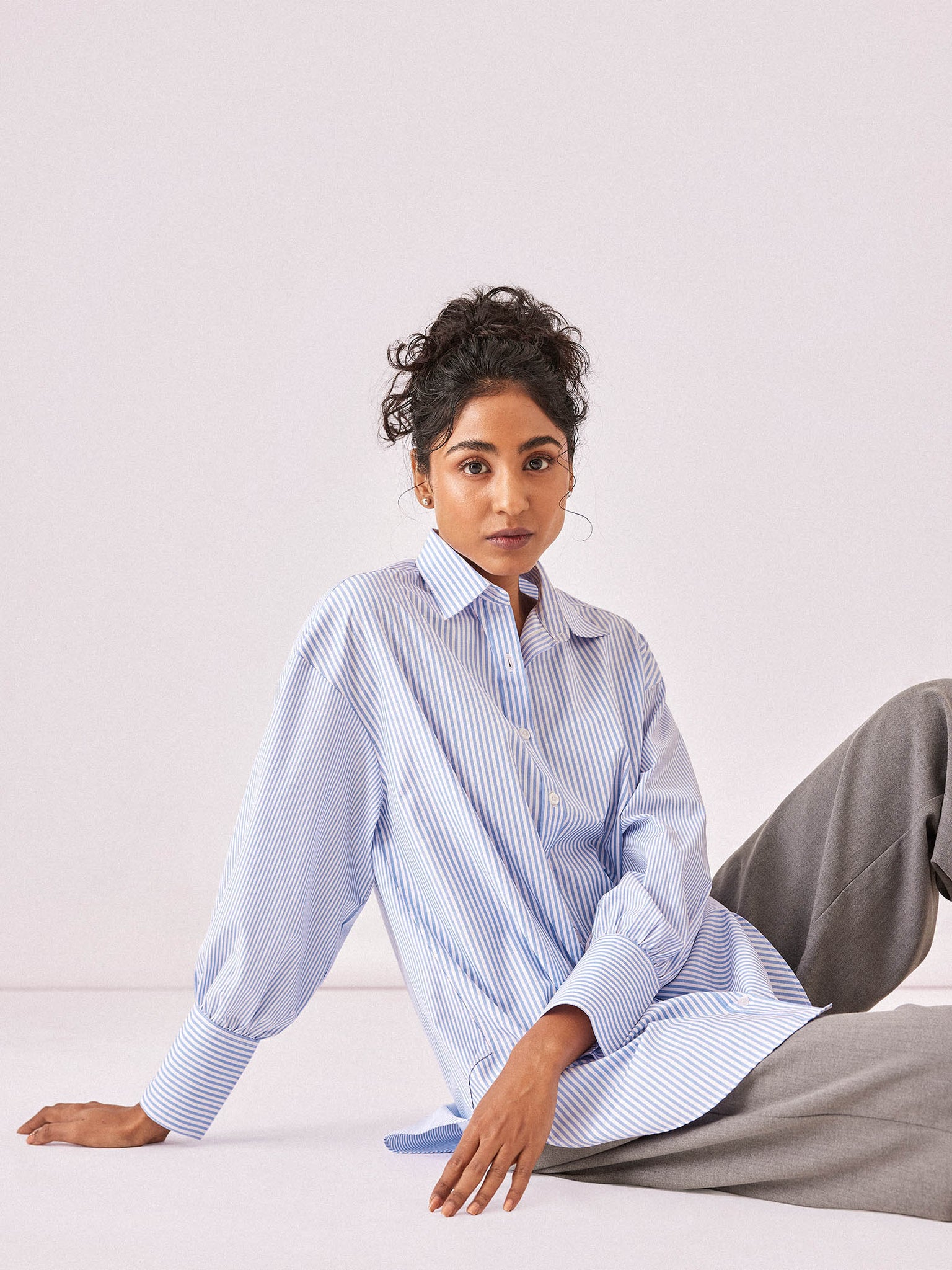 Blue Striped Oversized Shirt
Blue Striped Oversized Shirt