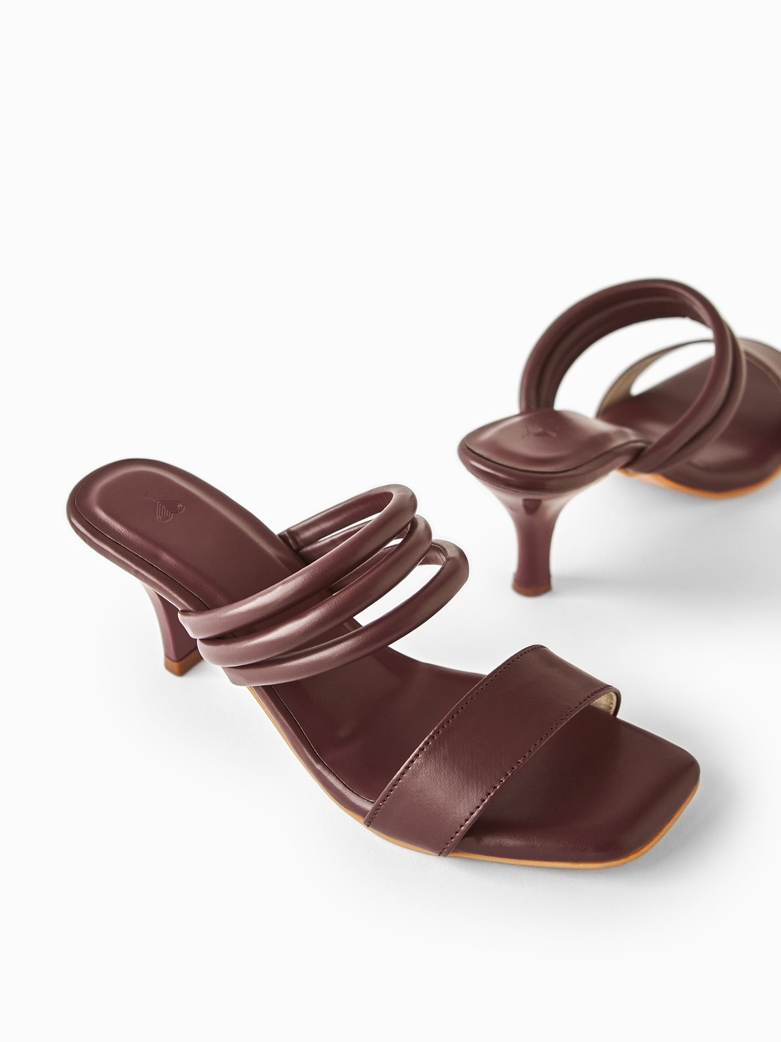 Brown Multi Strap Stilettos 
Brown Multi Strap Stilettos