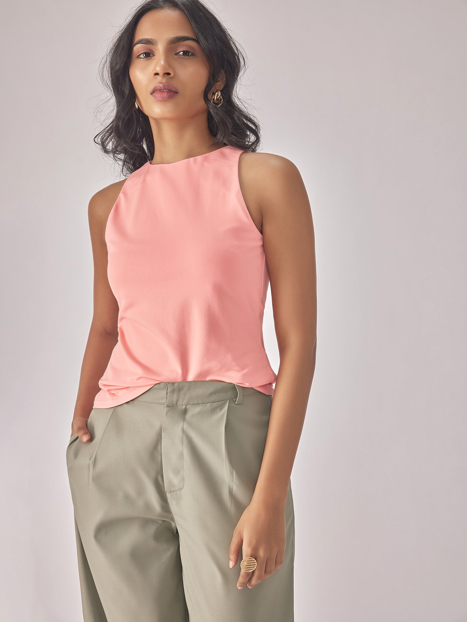 Coral Knit In Cut Top
Coral Knit In Cut Top