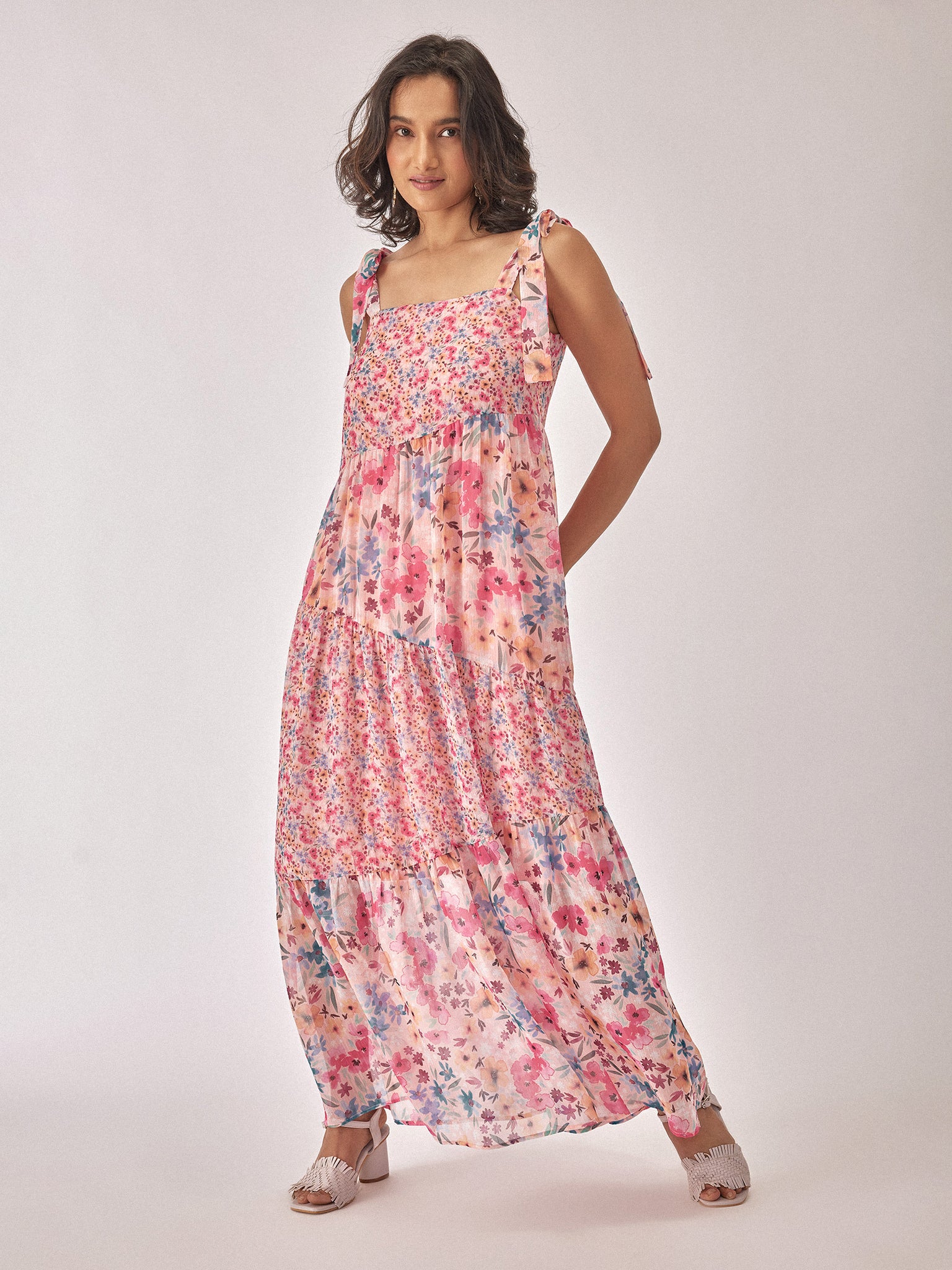 Floral Chiffon Tiered Maxi
Floral Chiffon Tiered Maxi