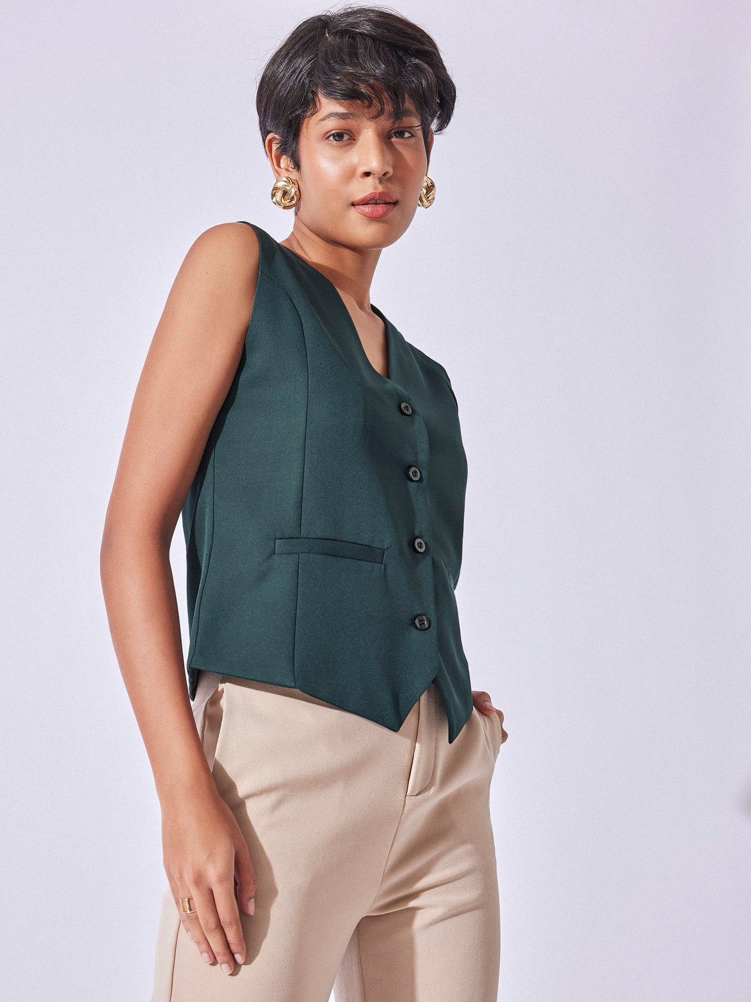 Forest Green Tailored Waistcoat
Forest Green Tailored Waistcoat