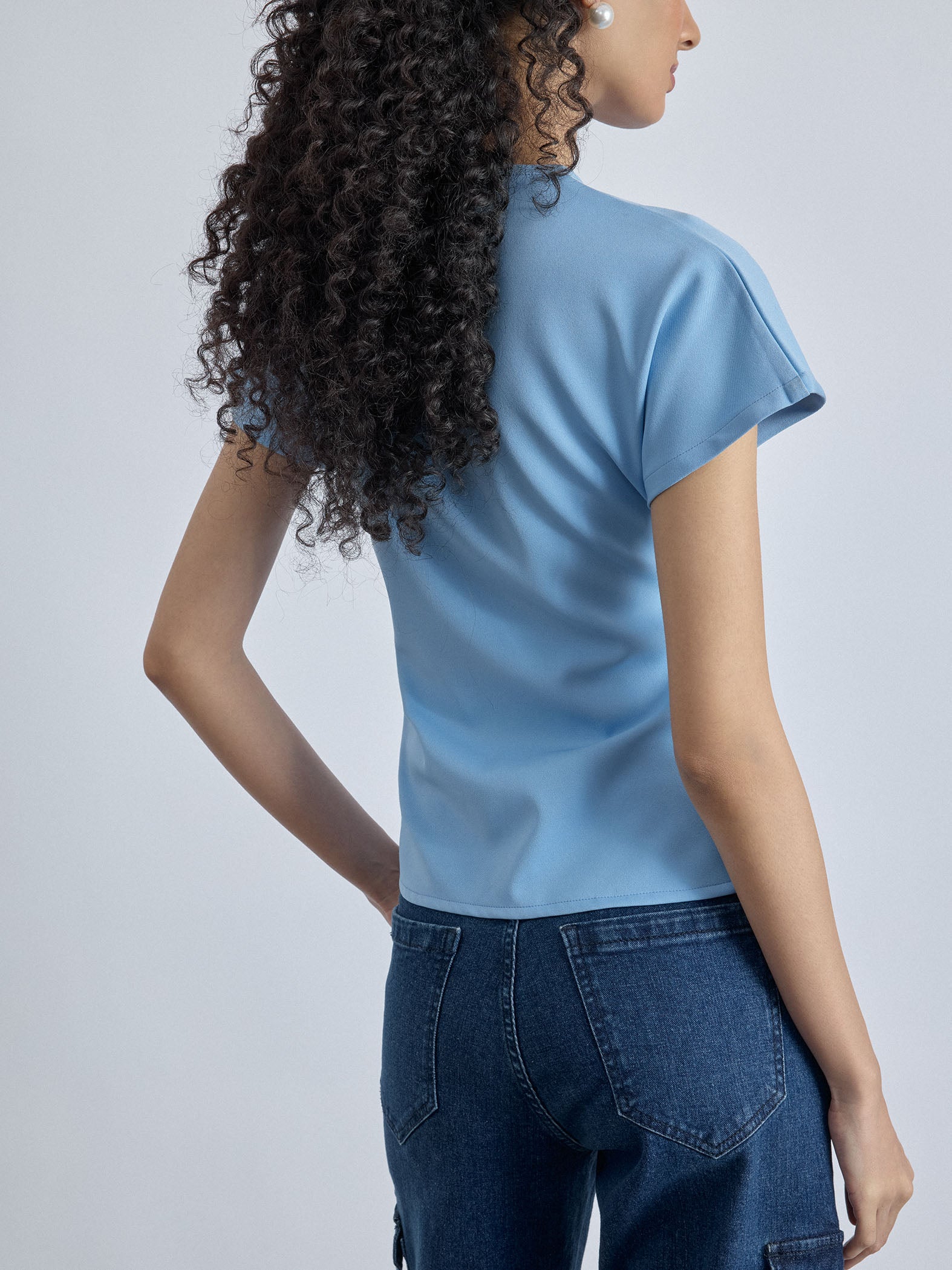 Ice Statement Buckle Wrap Top