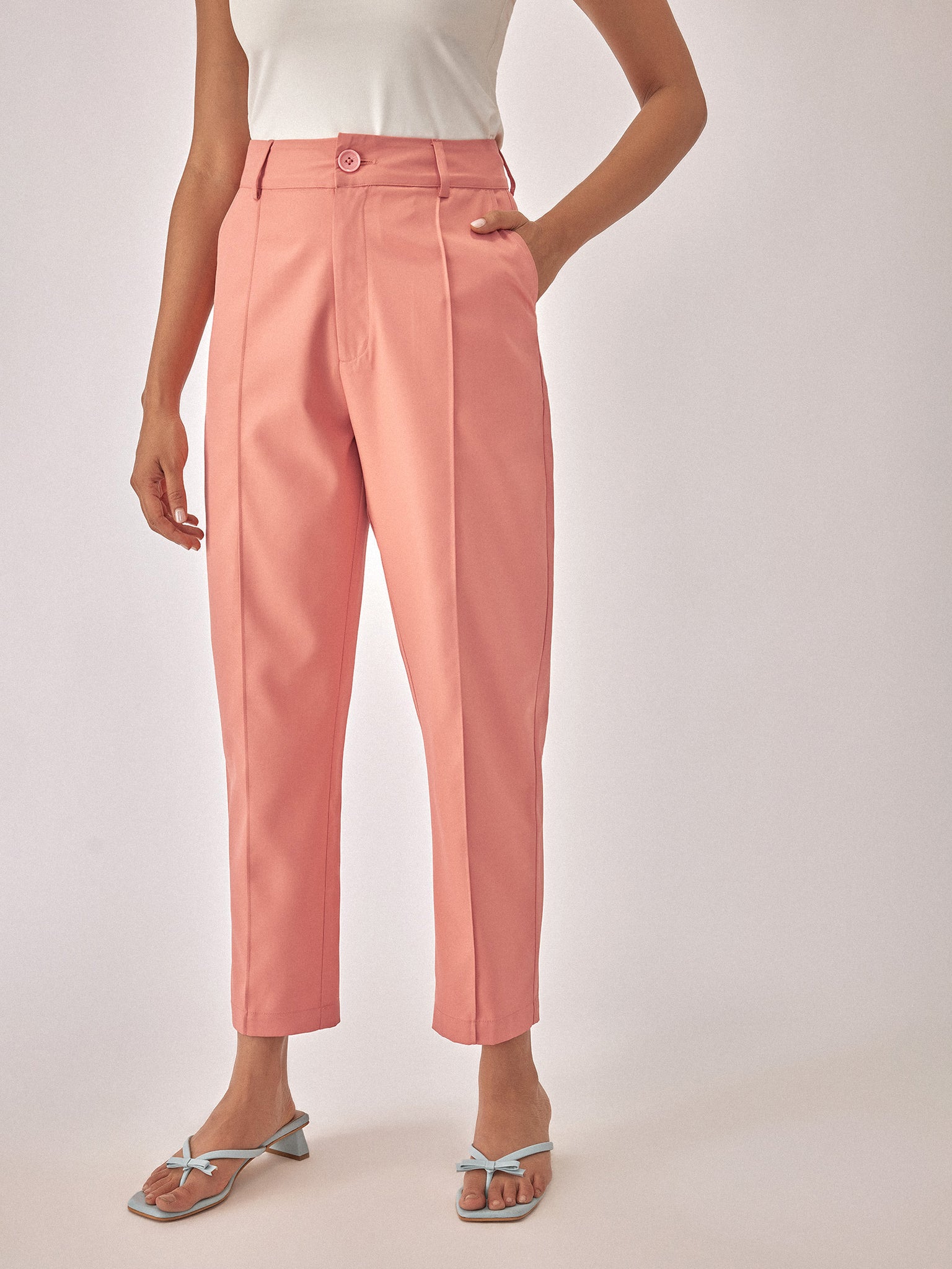Light Coral Ankle Trousers
Light Coral Ankle Trousers