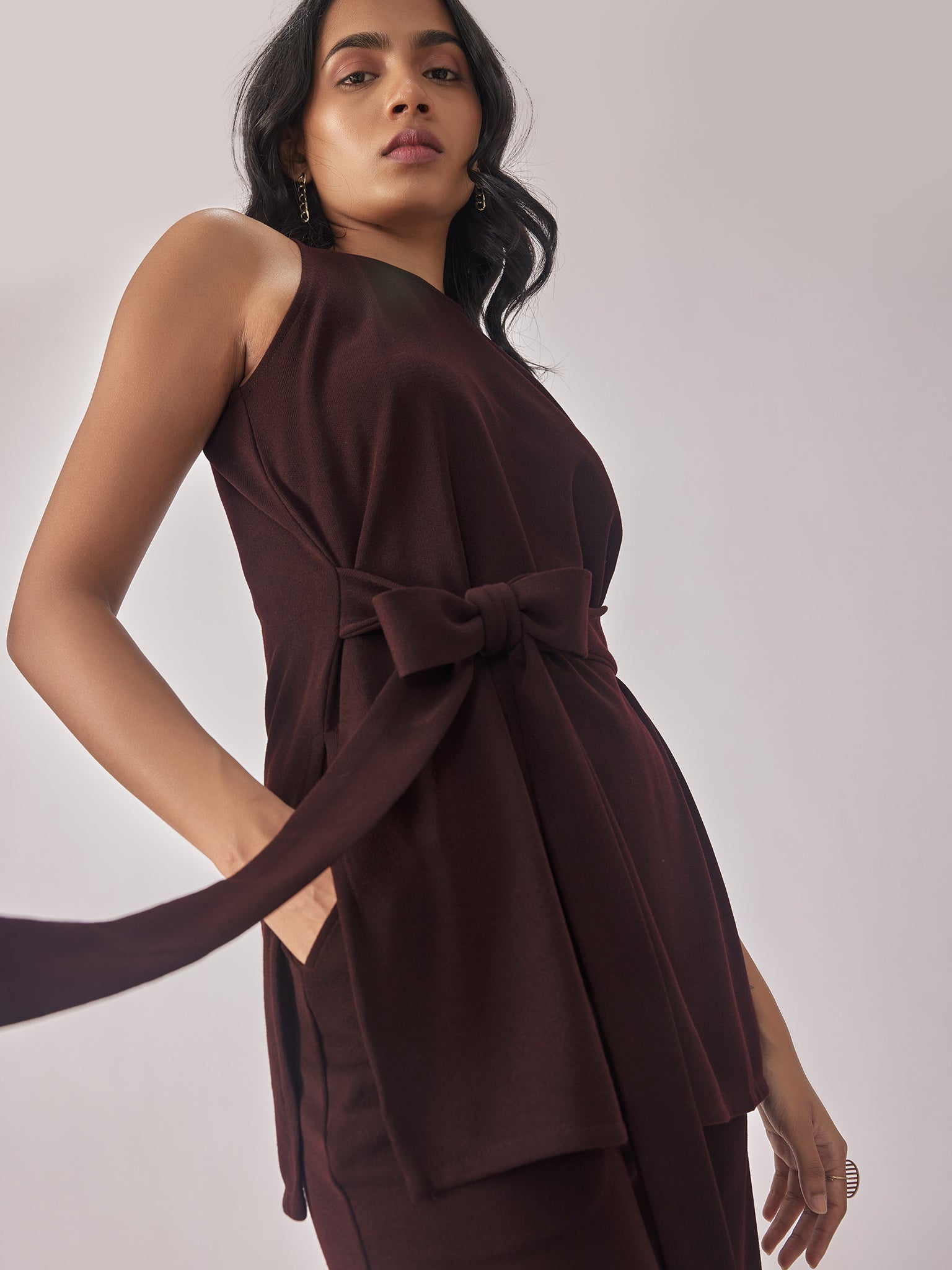 Merlot Knit Front Tie Top
Merlot Knit Front Tie Top