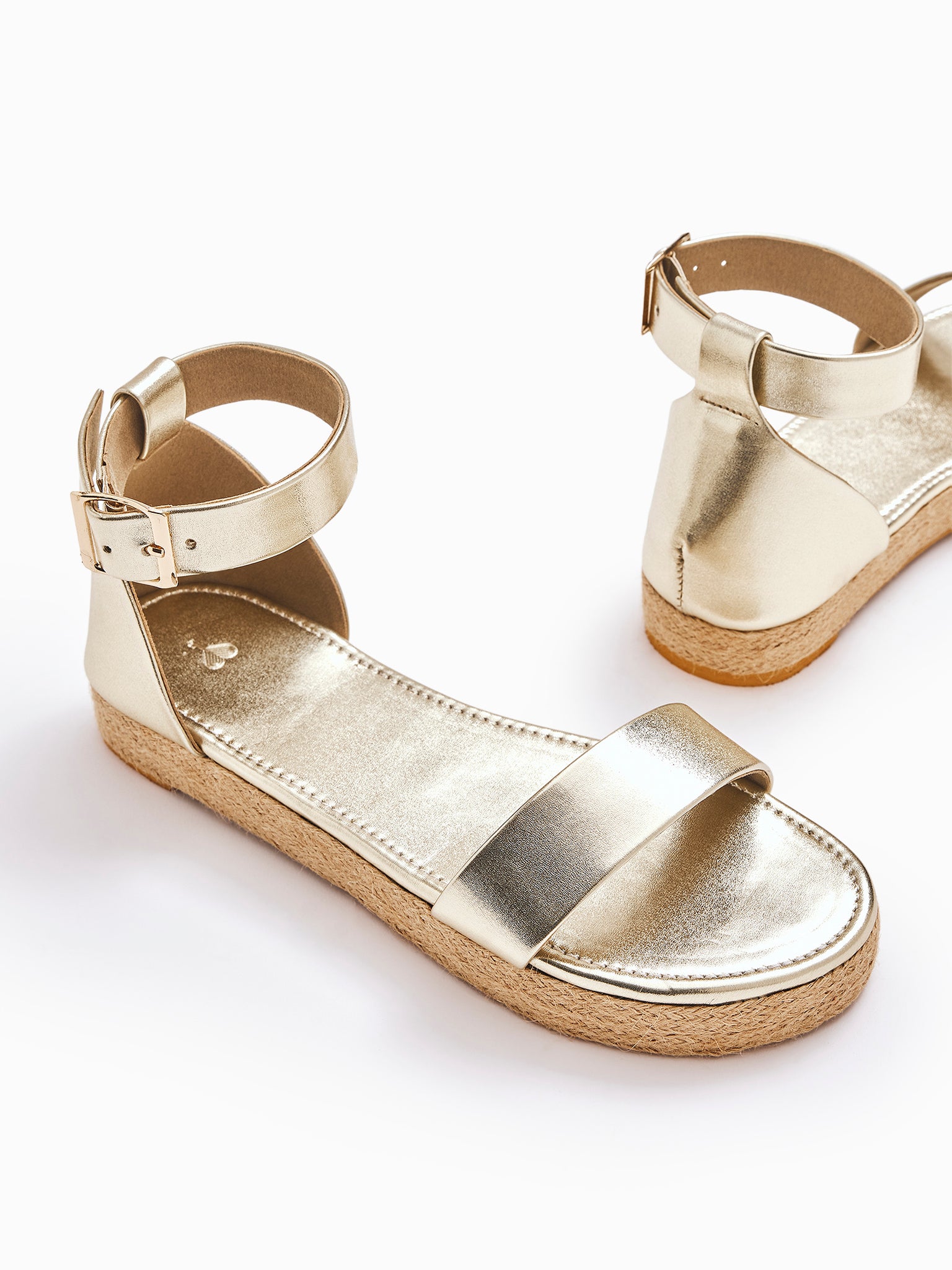 Metallic Buckle Strap Espadrilles
Metallic Buckle Strap Espadrilles