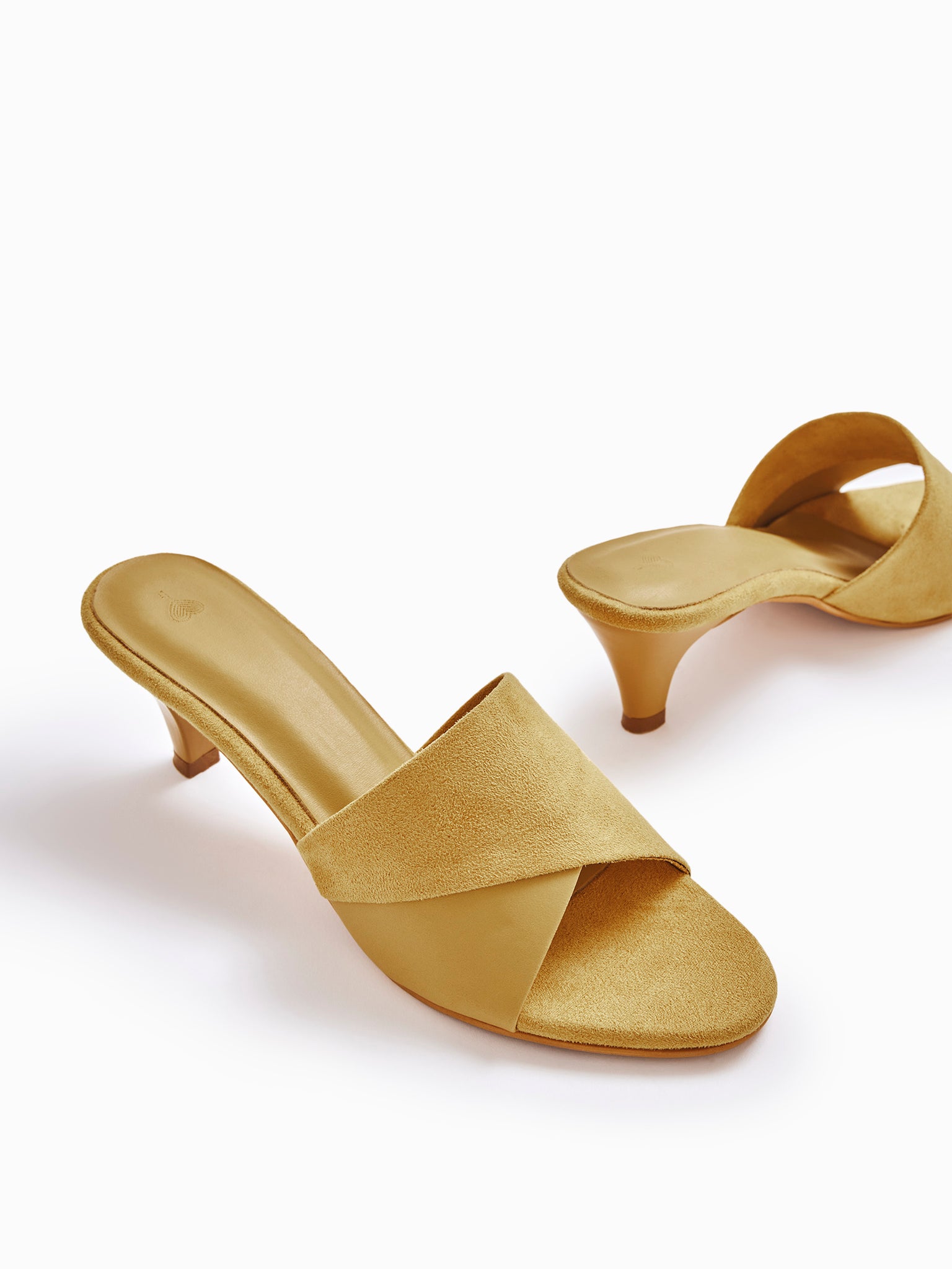 Mustard Colourblock Kitten Heels
Mustard Colourblock Kitten Heels