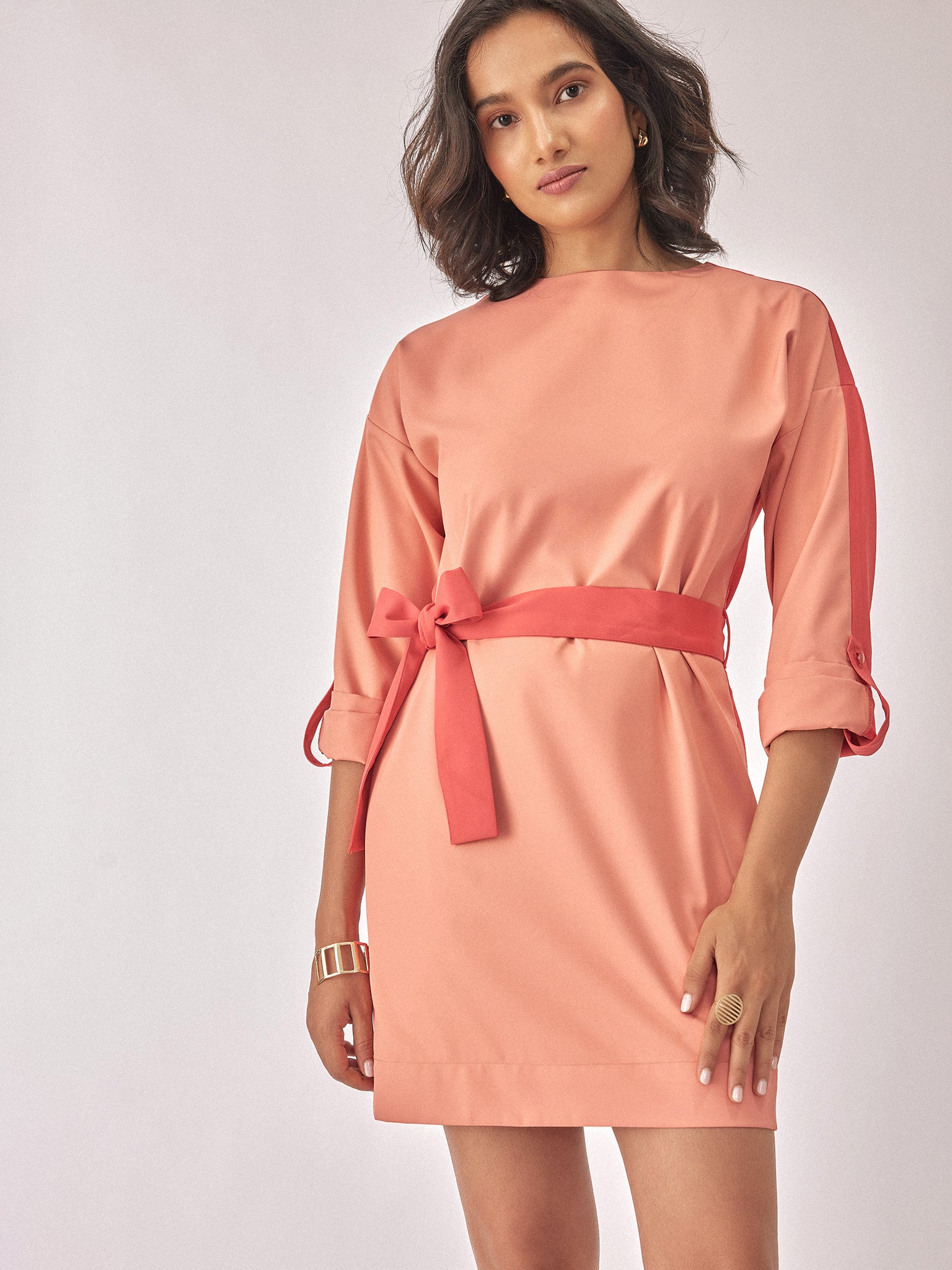 Rose Colourblock Mini Dress
Rose Colourblock Mini Dress