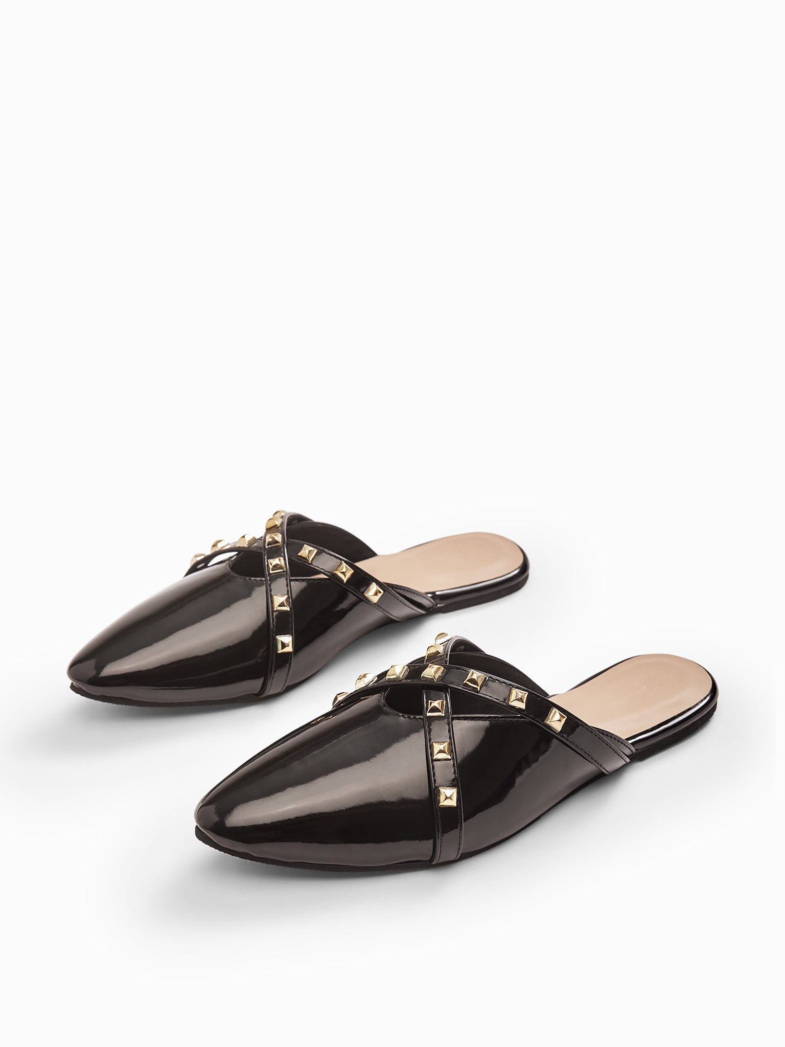 Black Studded Pointed Toe Flats
Black Studded Pointed Toe Flats