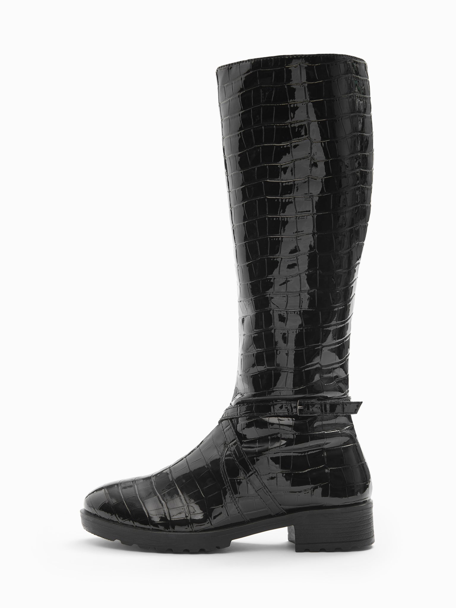 Black Textured Knee Length Boots
Black Textured Knee Length Boots