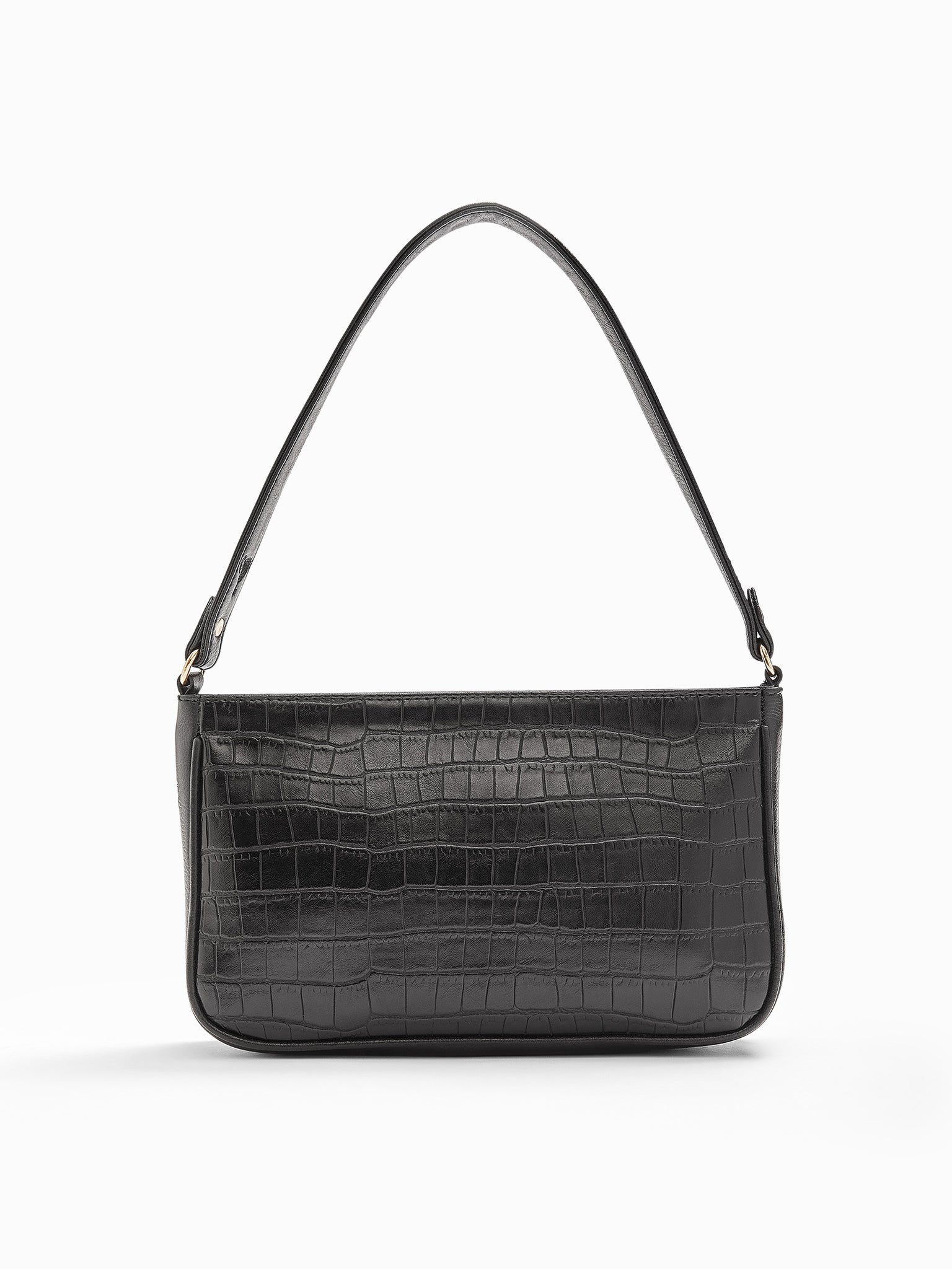 Black Textured Shoulder Bag 
Black Textured Shoulder Bag