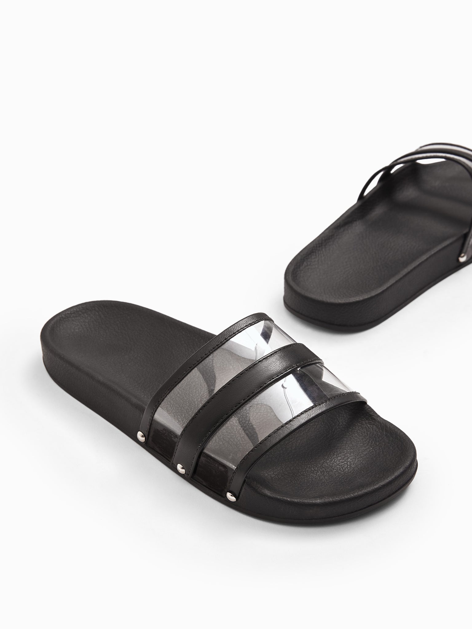 Black Vinyl Sliders 
Black Vinyl Sliders
