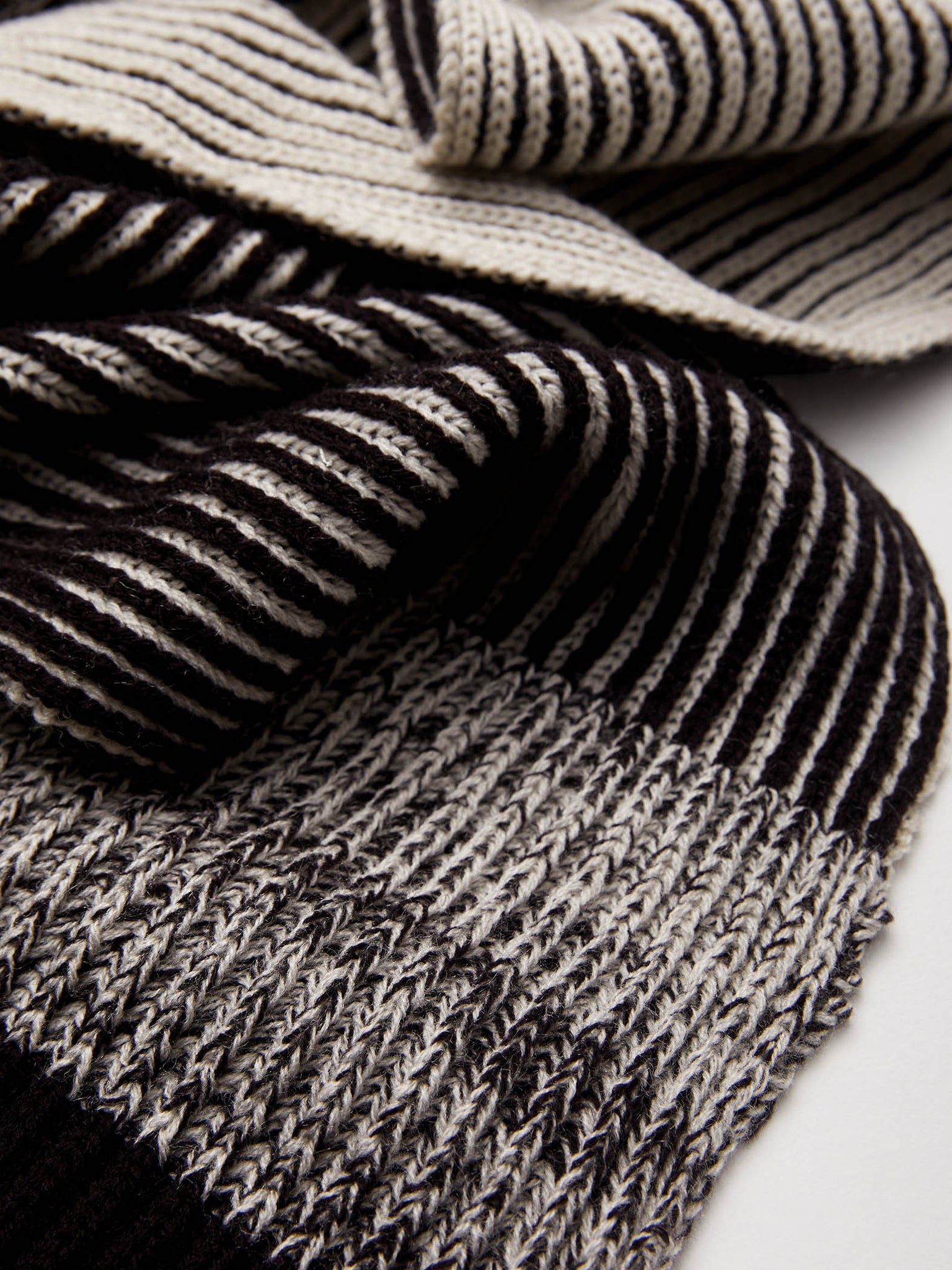 Black & White Striped Muffler
Black & White Striped Muffler