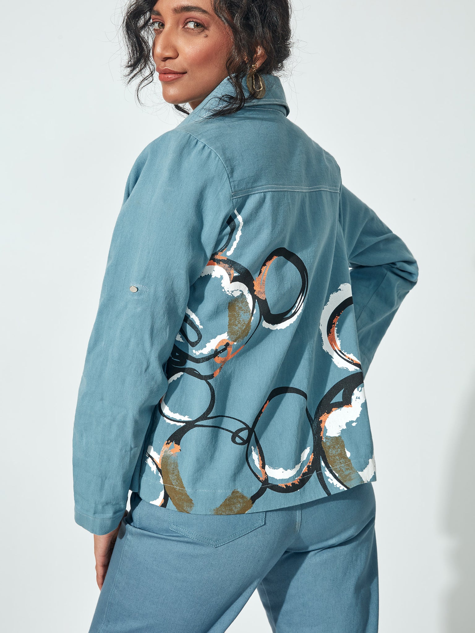 Blue Mickey Print Jacket by Disney
Blue Mickey Print Jacket by Disney