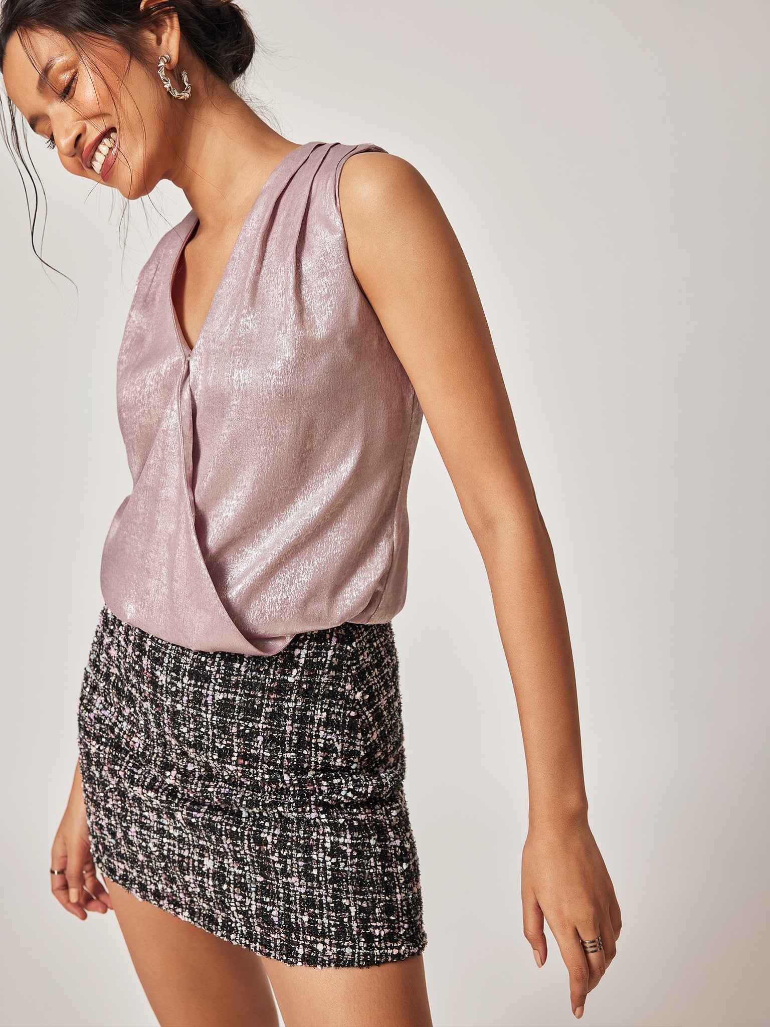 Blush Shimmer Overlap Top
Blush Shimmer Overlap Top