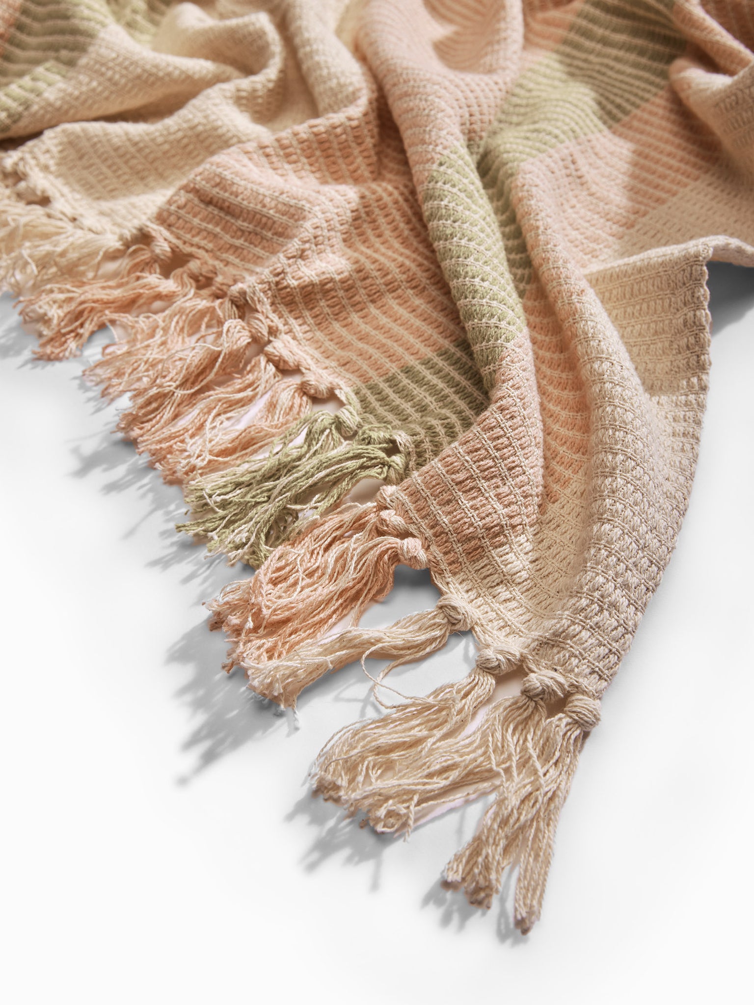 Blush & Olive Striped Throw
Blush & Olive Striped Throw