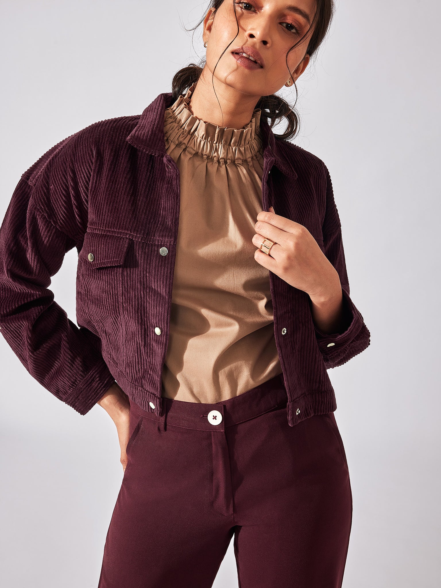 Burgundy Corduroy Jacket
Burgundy Corduroy Jacket
