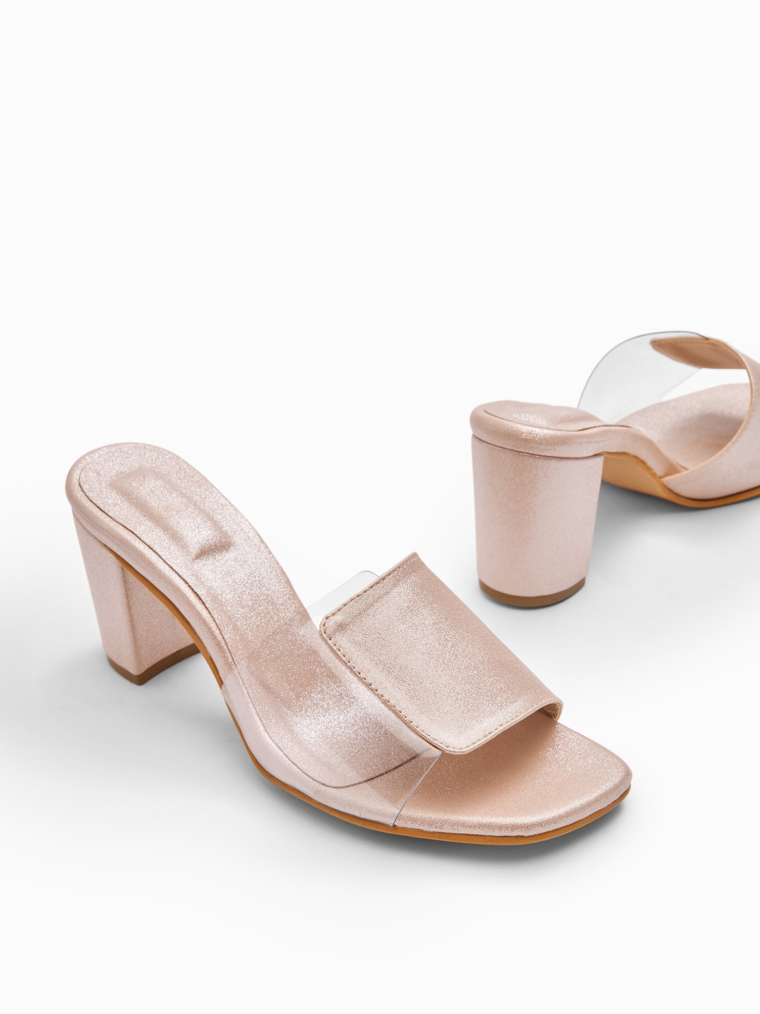 Clear & Rose Gold Heels
Clear & Rose Gold Heels