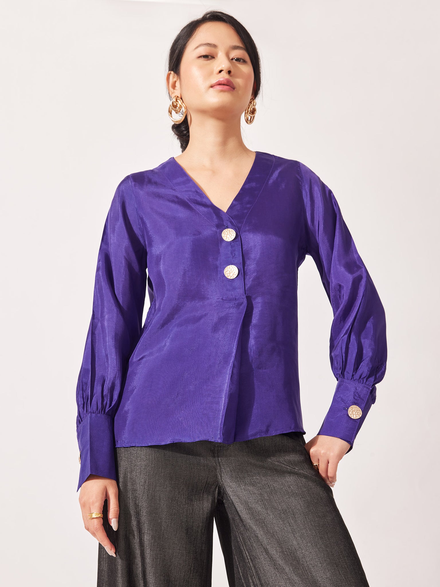 Cobalt Balloon Sleeve Top
Cobalt Balloon Sleeve Top