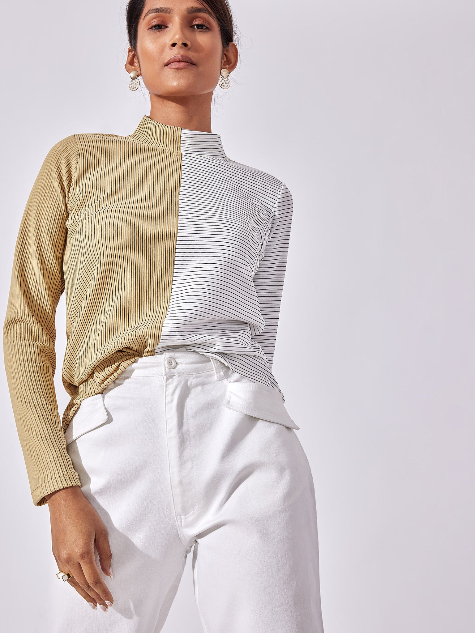 Colour Block High Neck Top
Colour Block High Neck Top