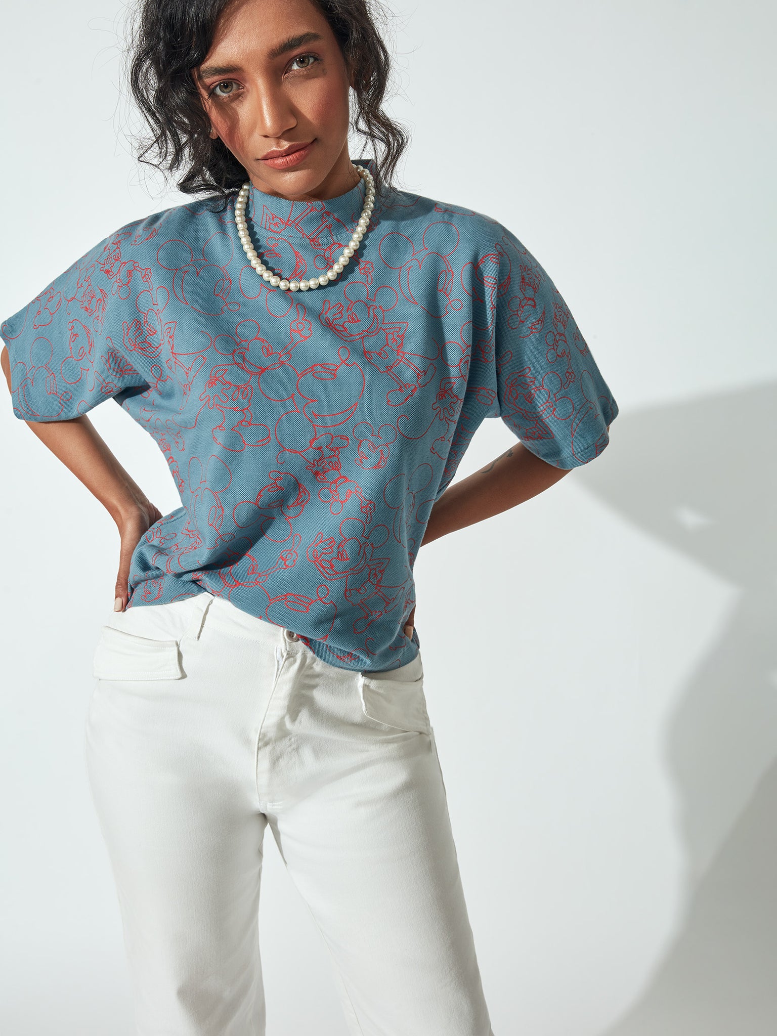 Contrast Mickey Print Top by Disney
Contrast Mickey Print Top by Disney