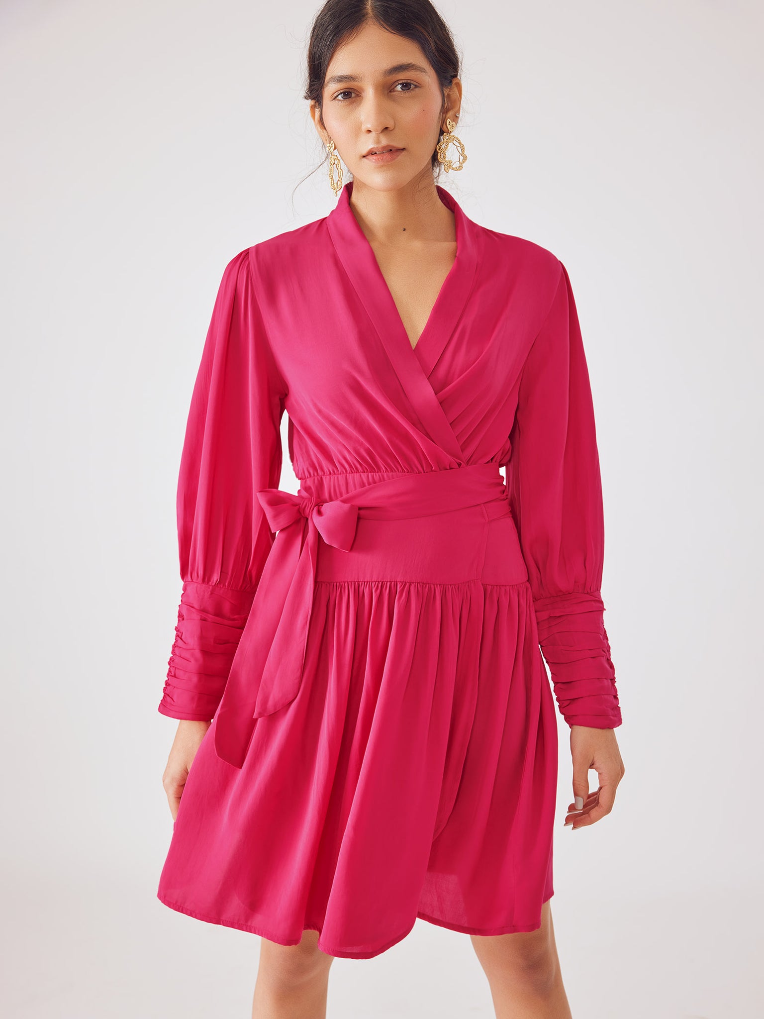 Fuchsia Shawl Collar Dress
Fuchsia Shawl Collar Dress