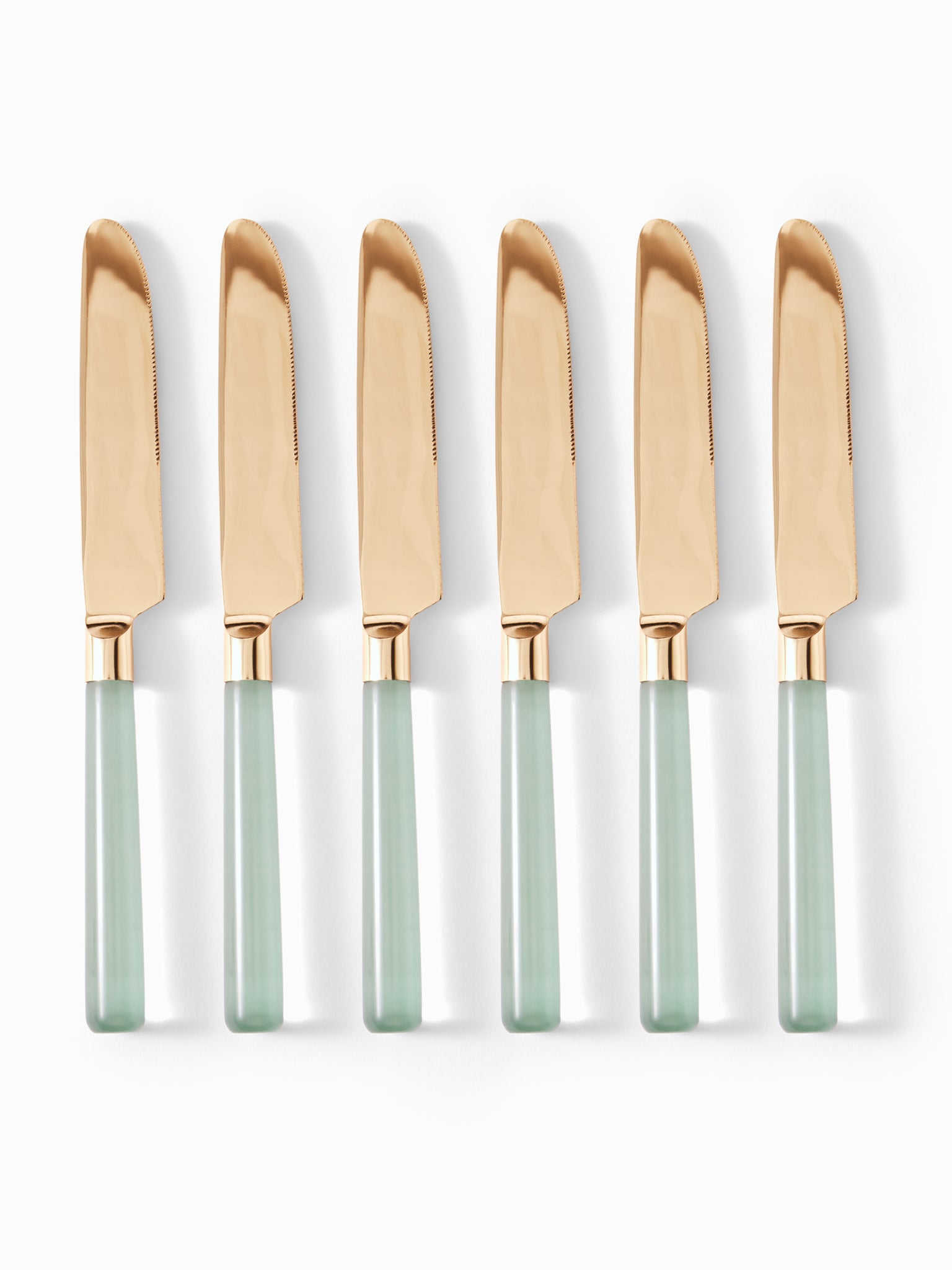 Gold & Acrylic Table Knives
Gold & Acrylic Table Knives