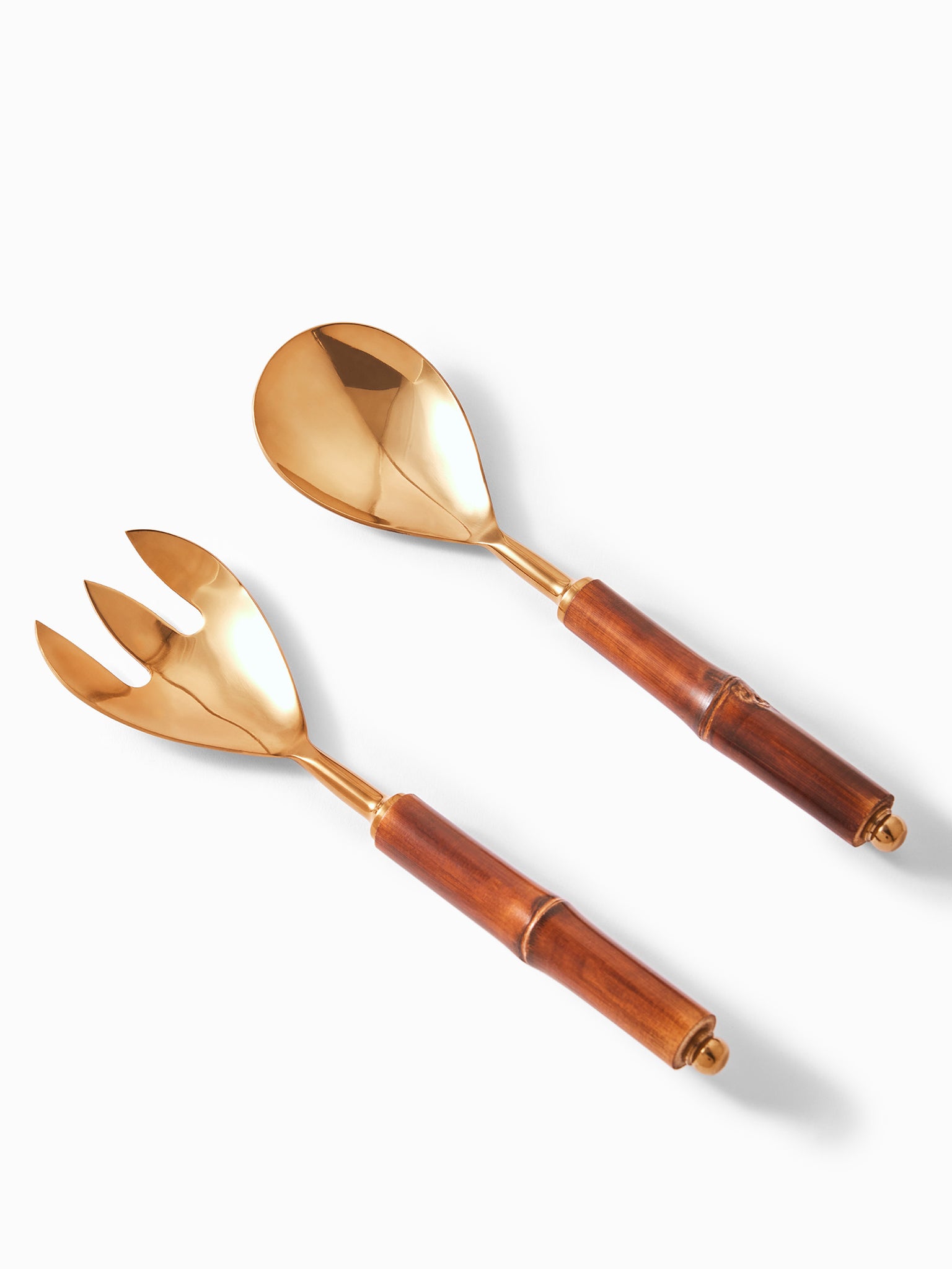 Gold & Bamboo Salad Server Set
Gold & Bamboo Salad Server Set