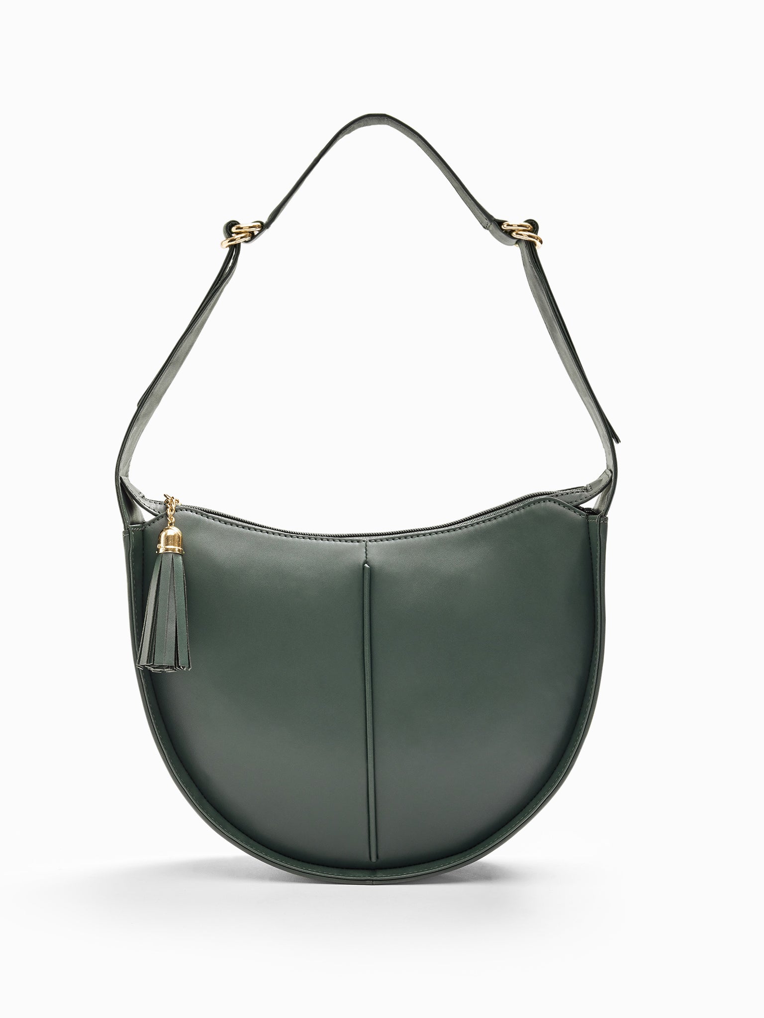 Green Half Moon Sling Bag 
Green Half Moon Sling Bag