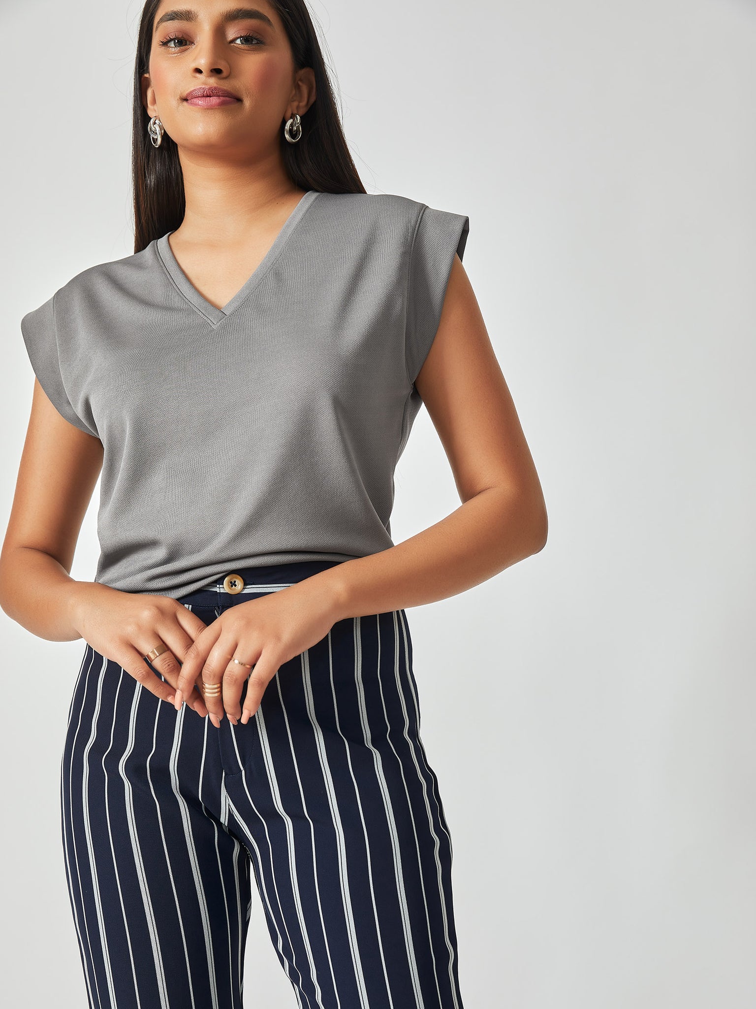 Grey V Neck T Shirt
Grey V Neck T Shirt