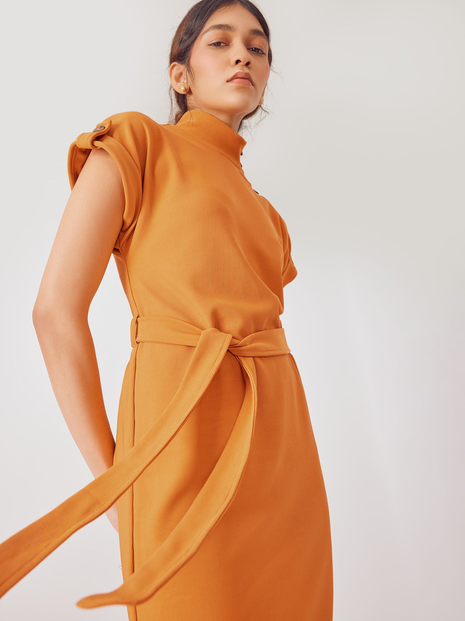 Honey Buttoned High Neck Dress
Honey Buttoned High Neck Dress