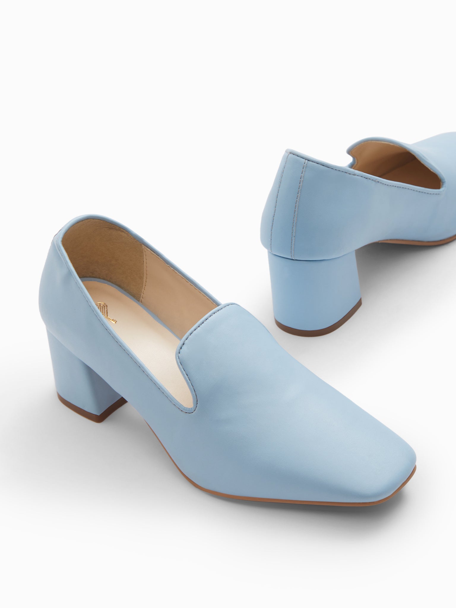 Ice Square Toe Heeled Loafers
Ice Square Toe Heeled Loafers