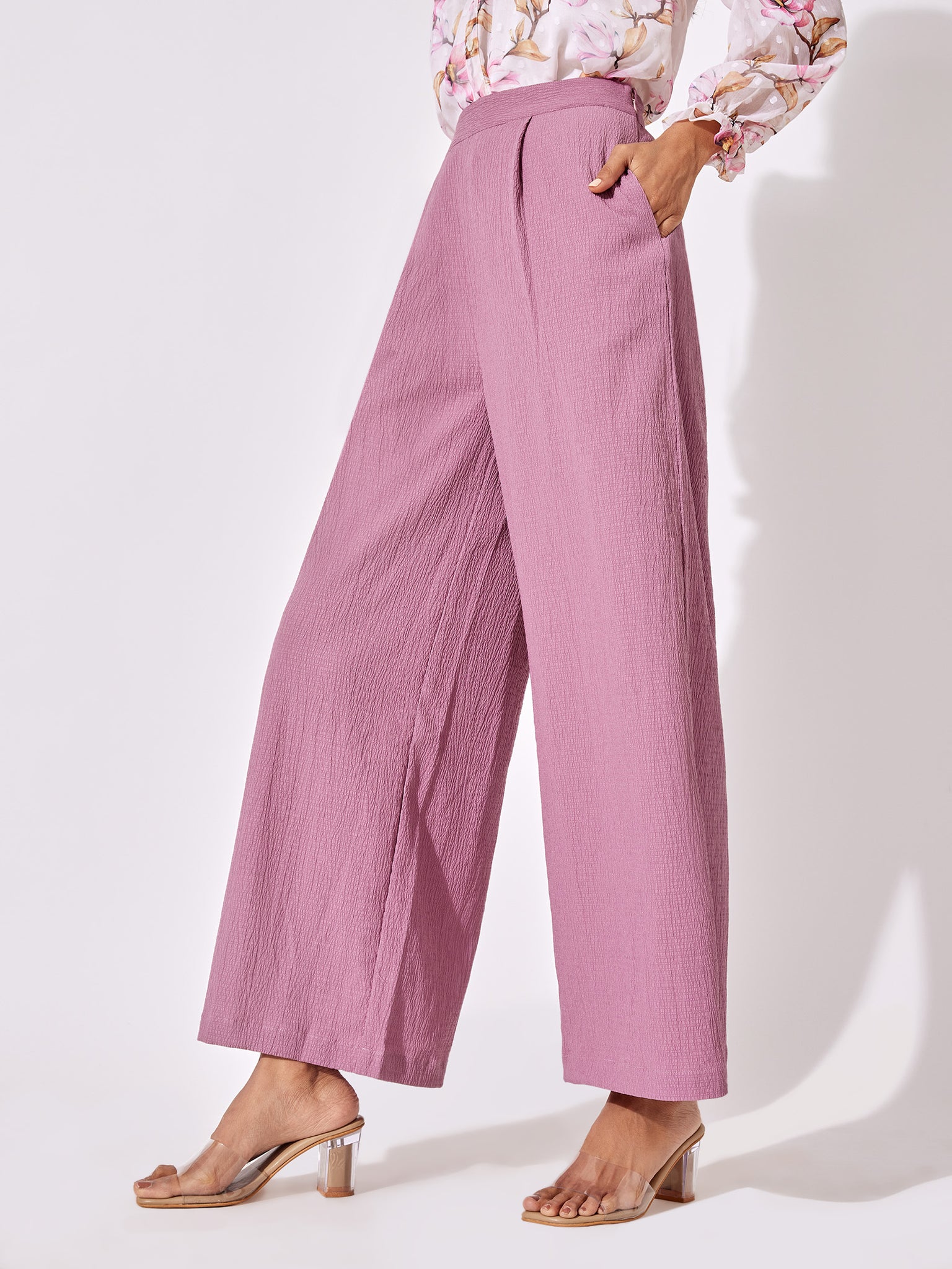 Lavender Crinkled Pants
Lavender Crinkled Pants