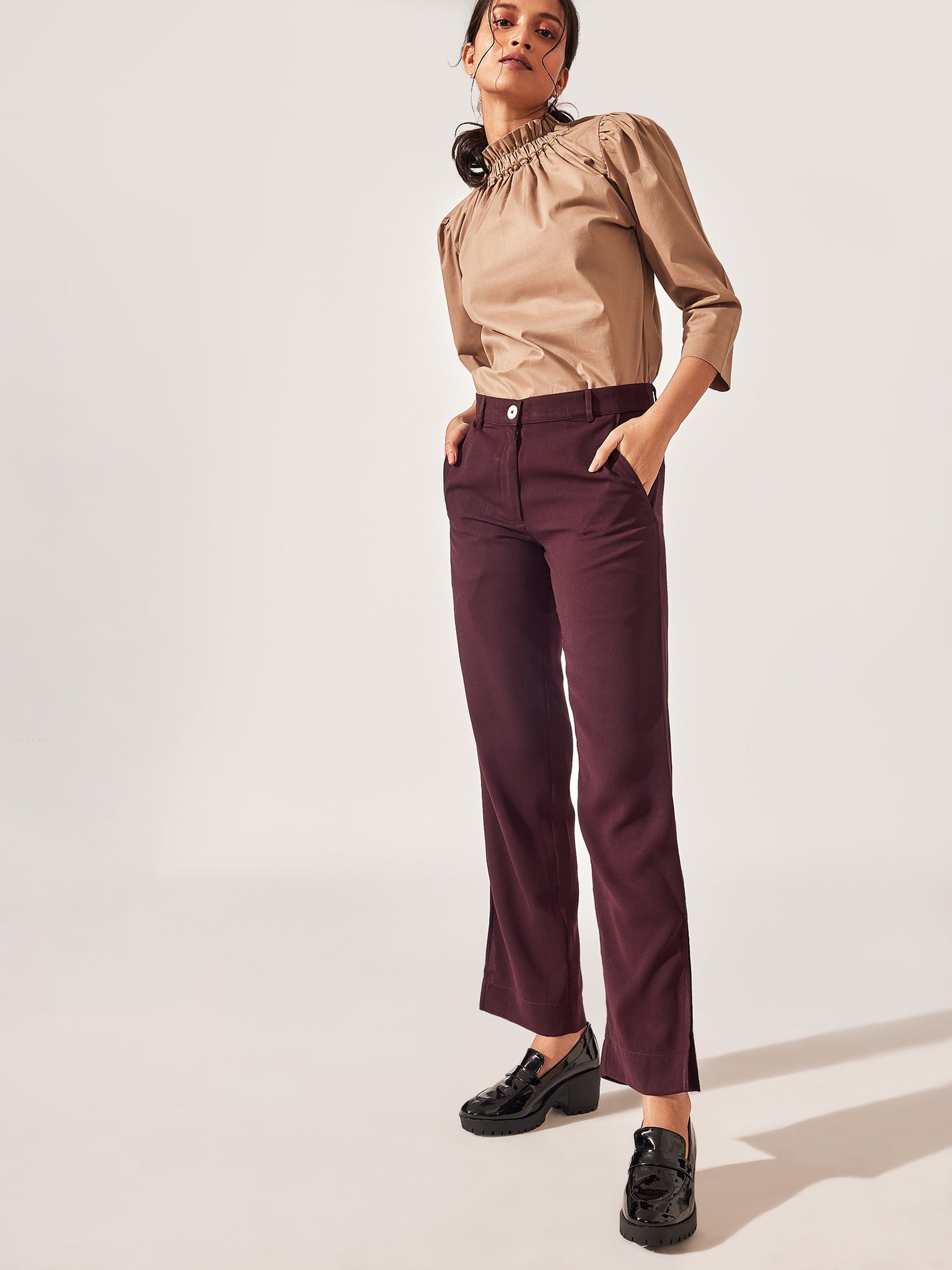 Maroon Side Slit Pants
Maroon Side Slit Pants