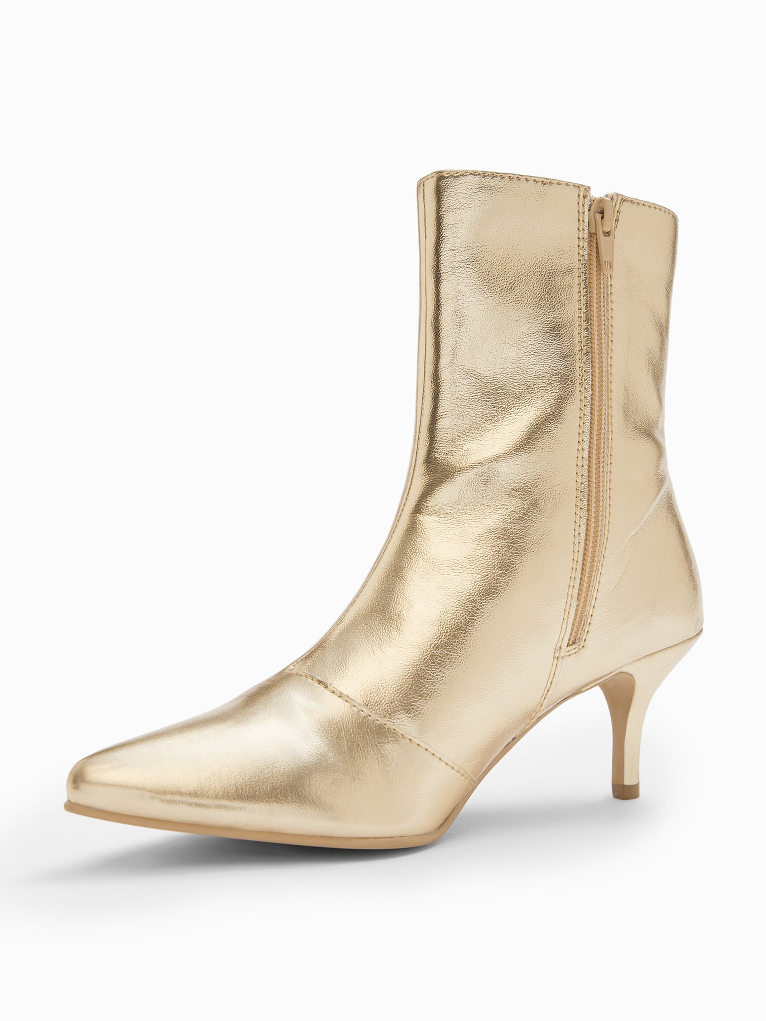 Metallic Gold Stiletto Boots
Metallic Gold Stiletto Boots