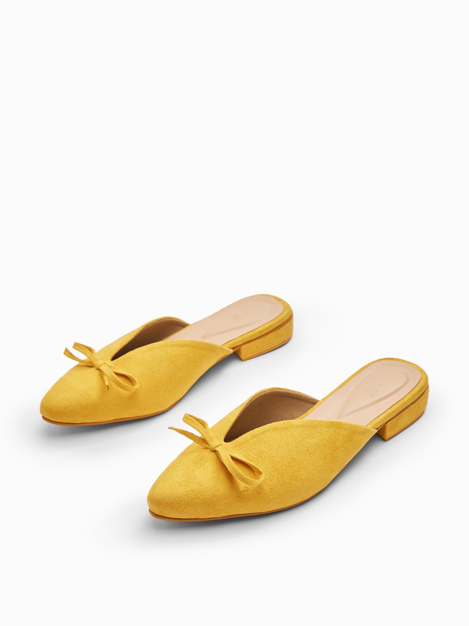 Mustard Bow Tie Detail Mules
Mustard Bow Tie Detail Mules