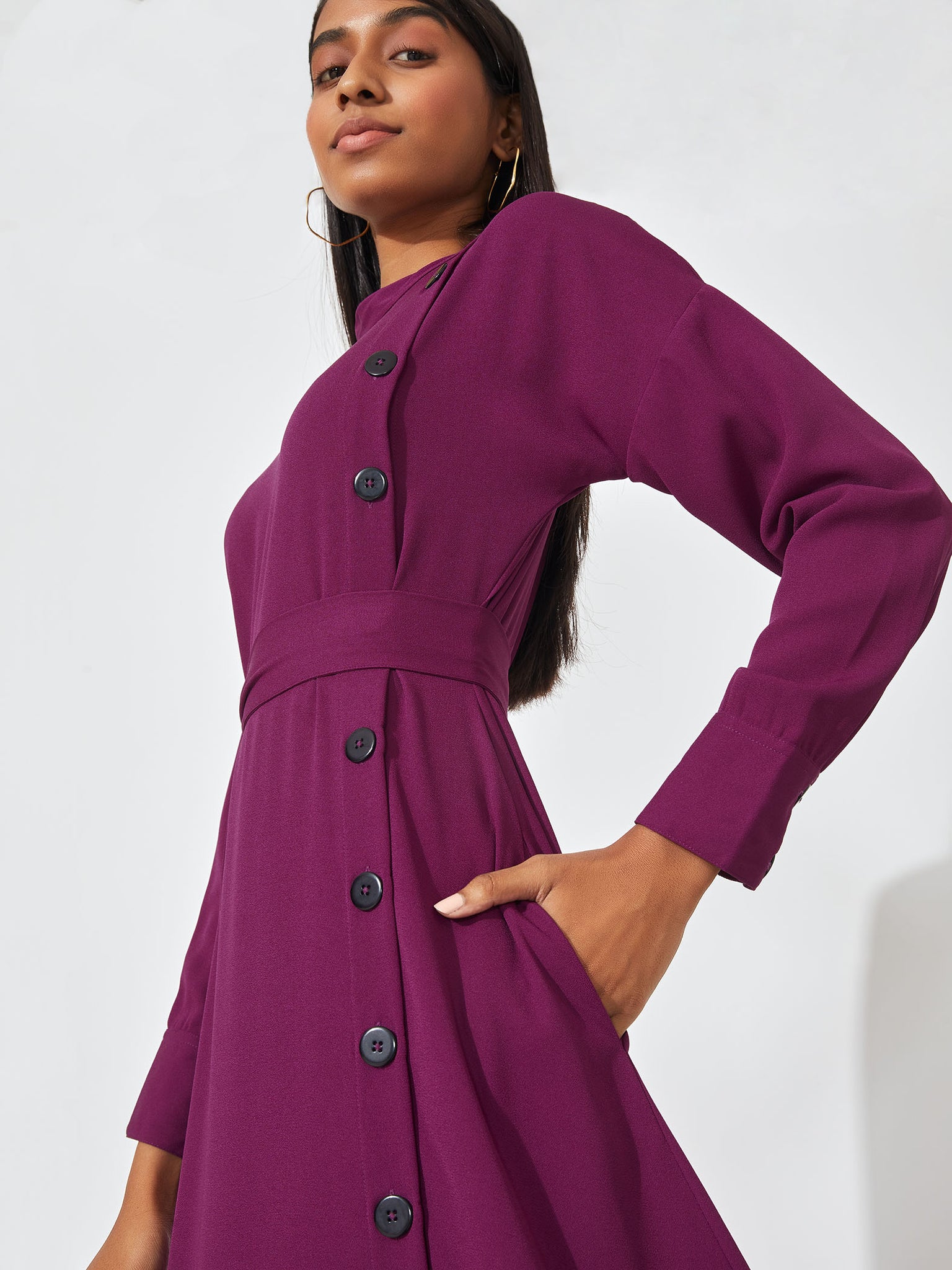 Orchid Button Midi Dress
Orchid Button Midi Dress