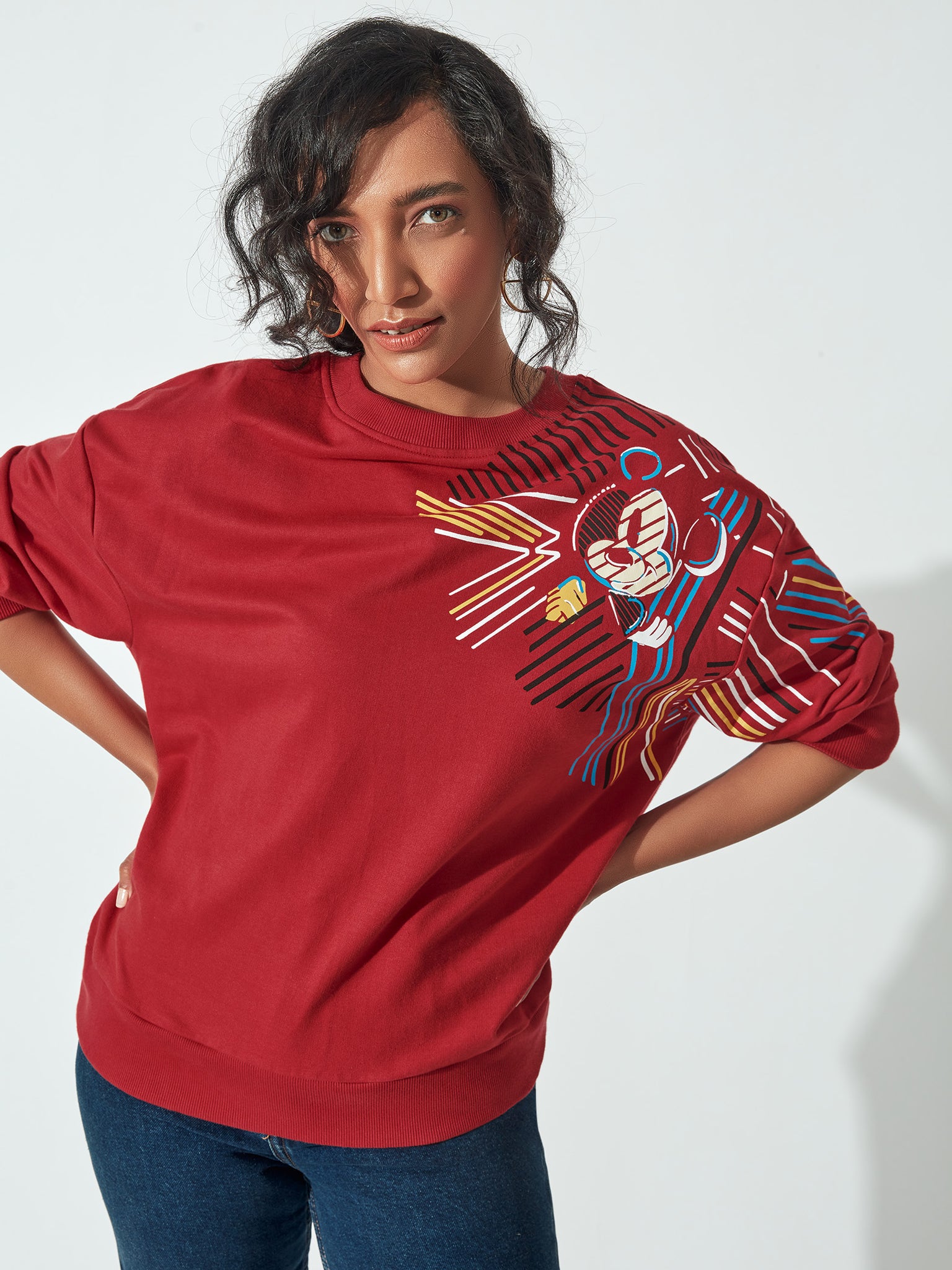 Red Geo Mickey Sweatshirt by Disney
Red Geo Mickey Sweatshirt by Disney