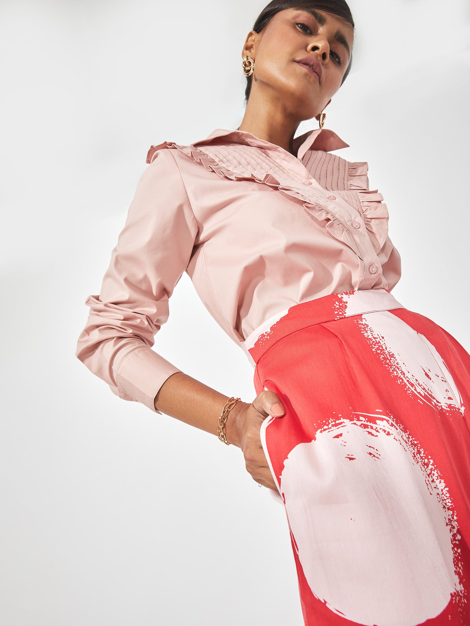 Red & White Polka Flare Pants
Red & White Polka Flare Pants