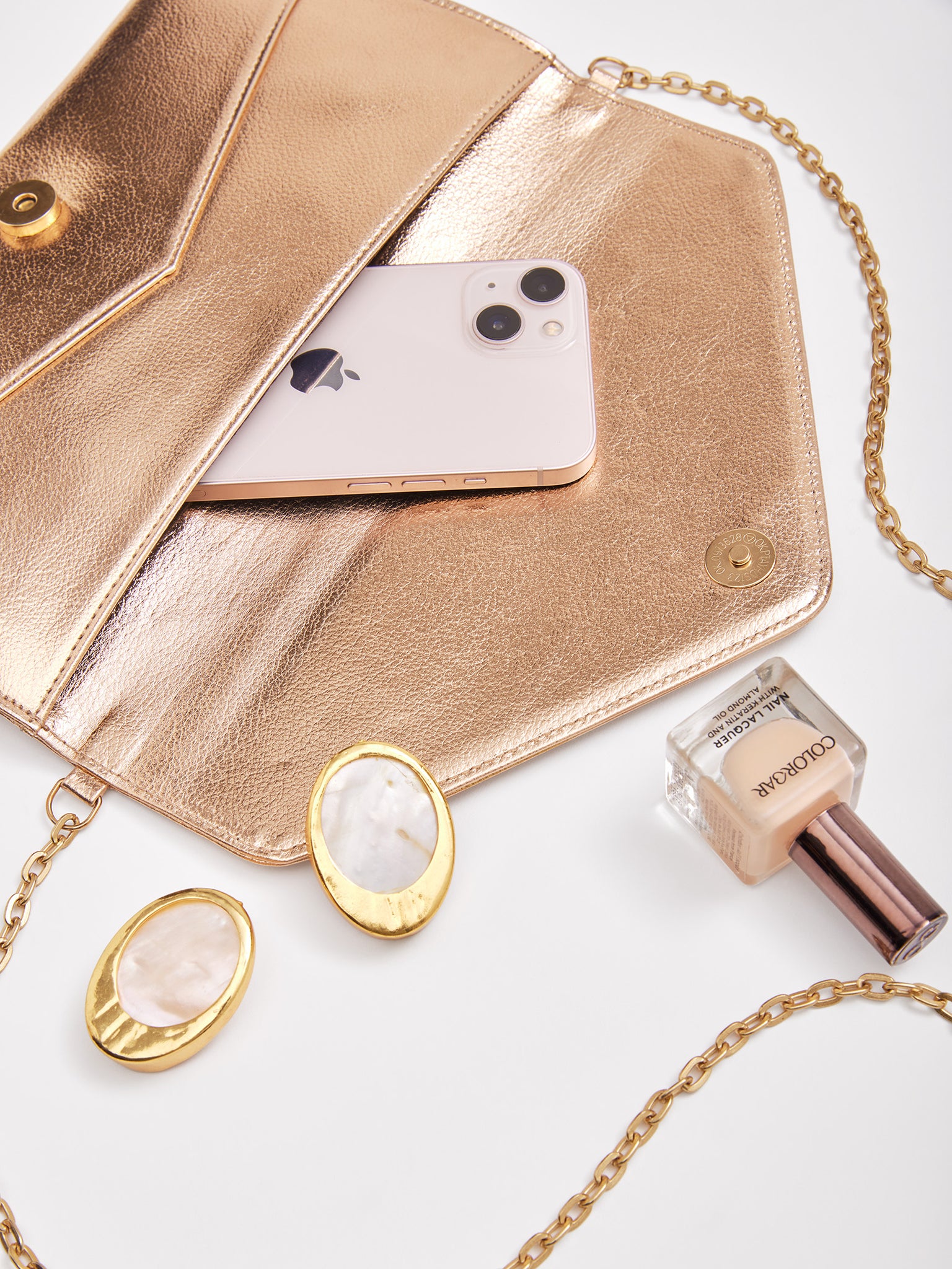 Rose Gold Envelope Clutch
Rose Gold Envelope Clutch