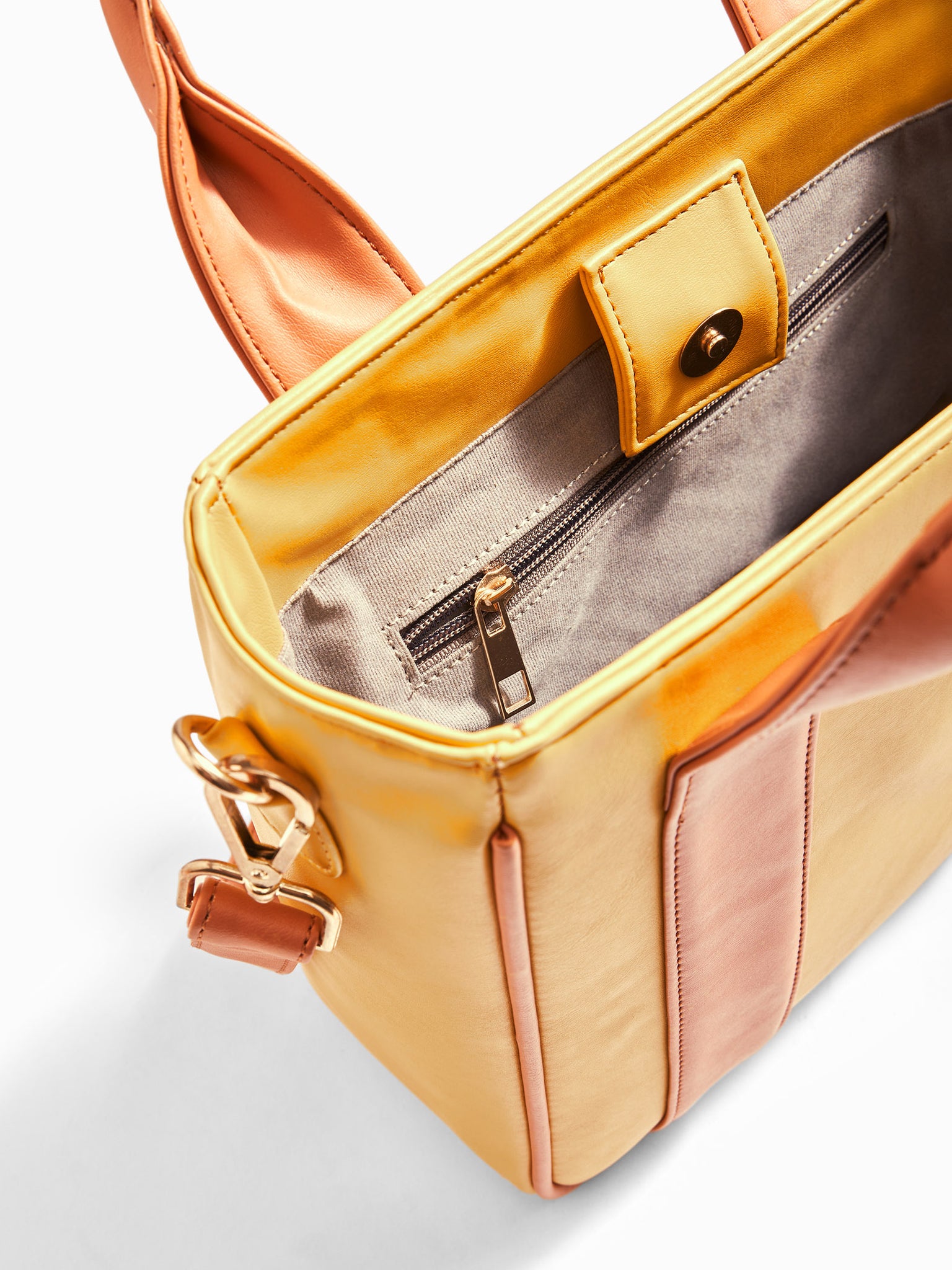 Rust & Yellow Colourblock Tote
Rust & Yellow Colourblock Tote