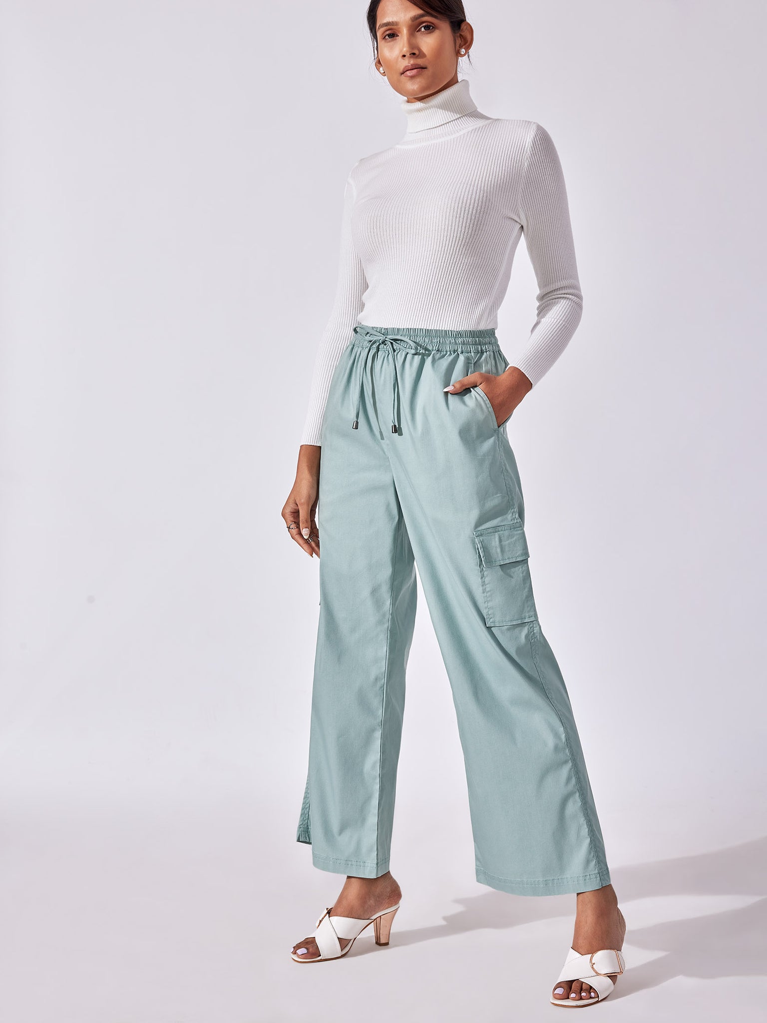 Sage Drawstring Cargo Pants
Sage Drawstring Cargo Pants