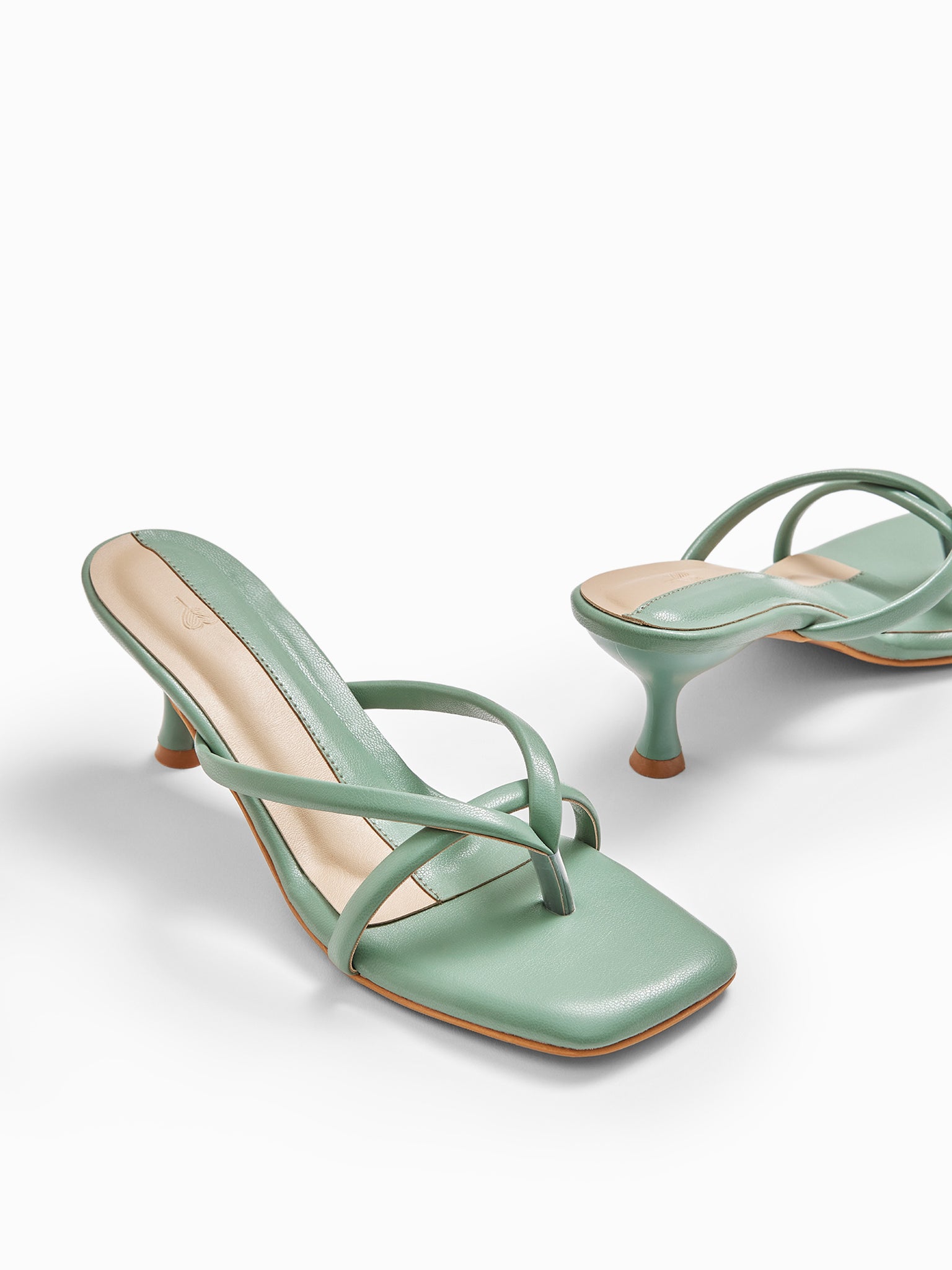 Sage & Nude Double Strap Heels
Sage & Nude Double Strap Heels