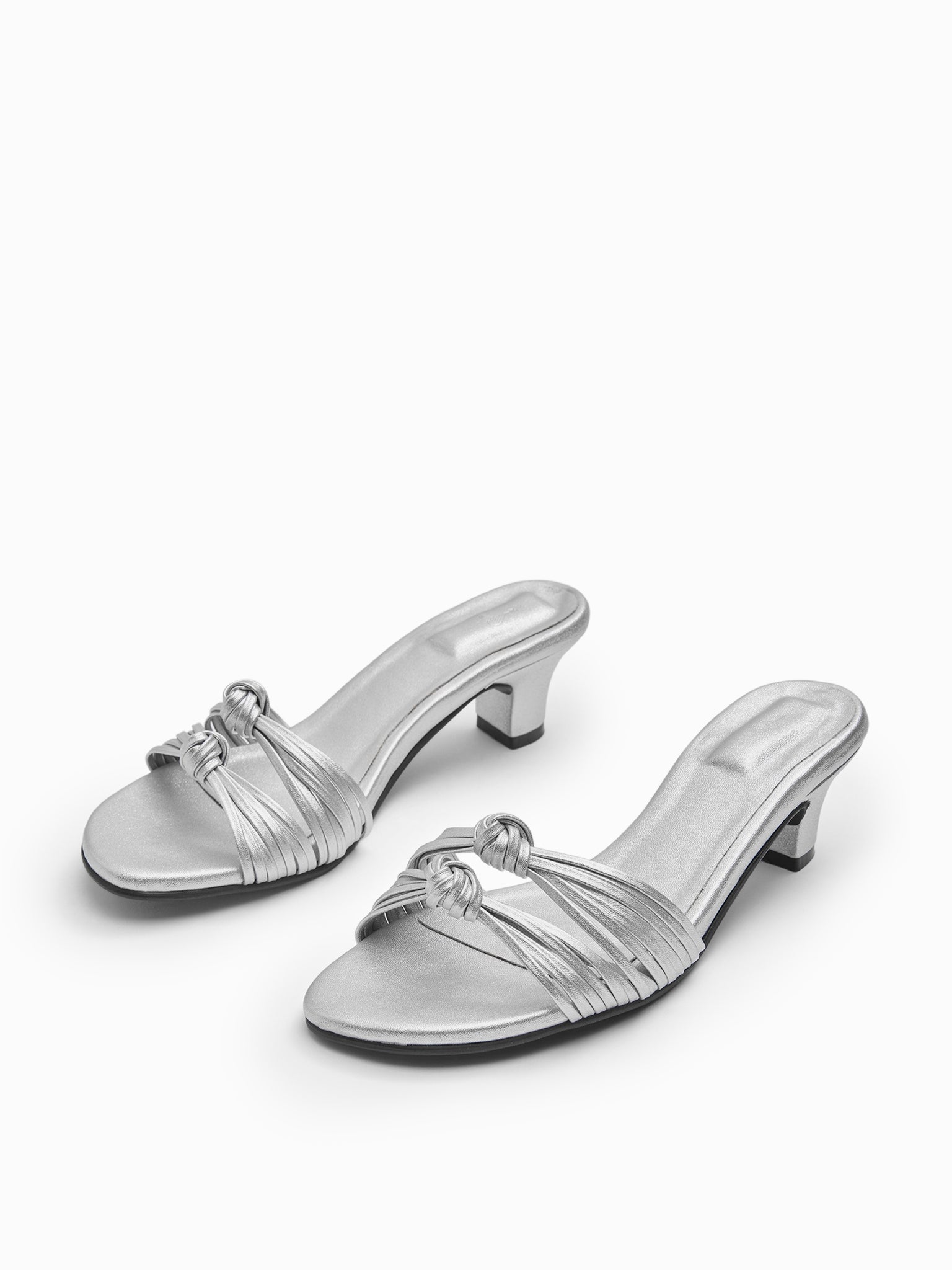 Silver Double Knotted Heels
Silver Double Knotted Heels