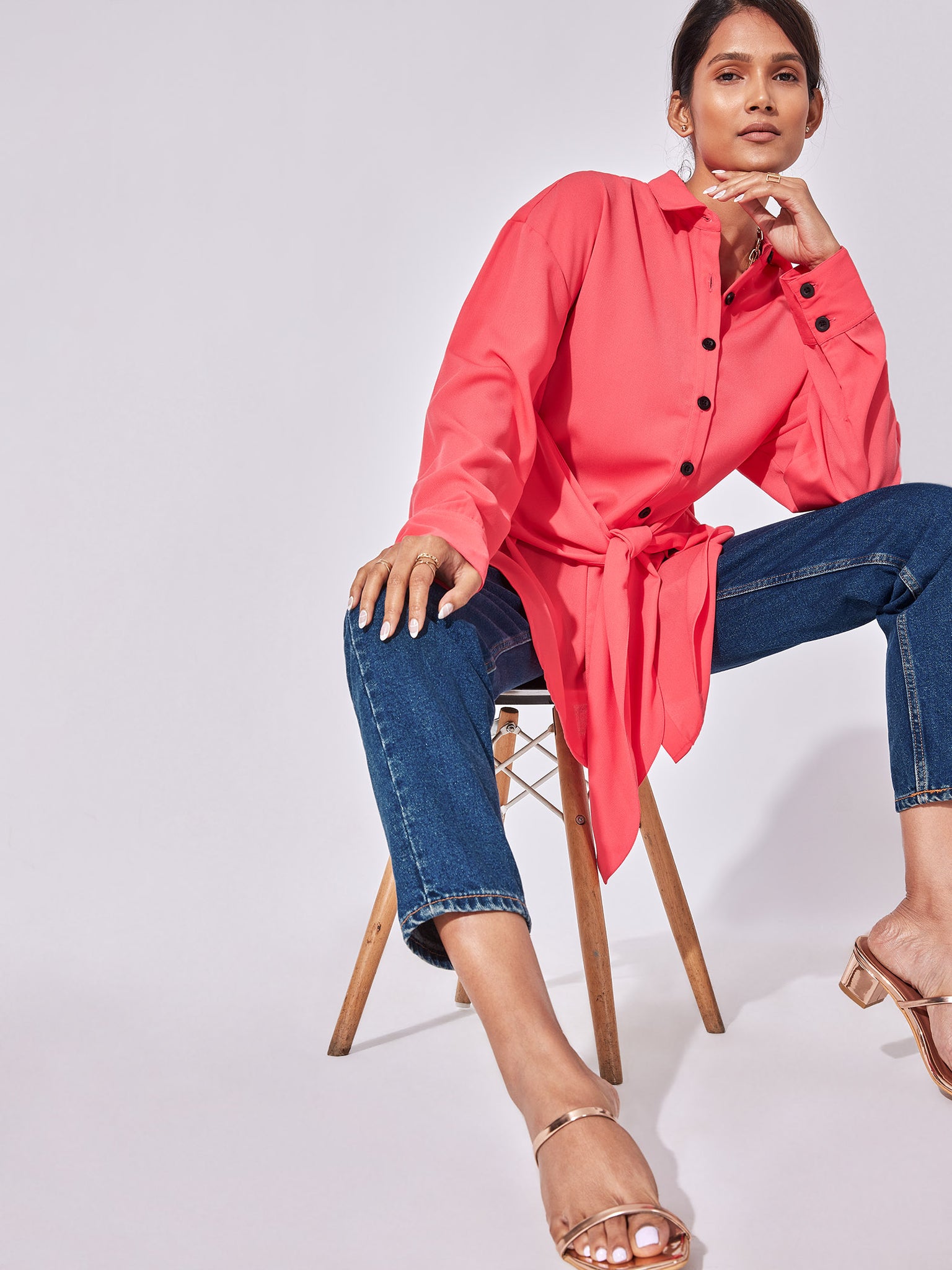 Strawberry Front Tie Shirt
Strawberry Front Tie Shirt