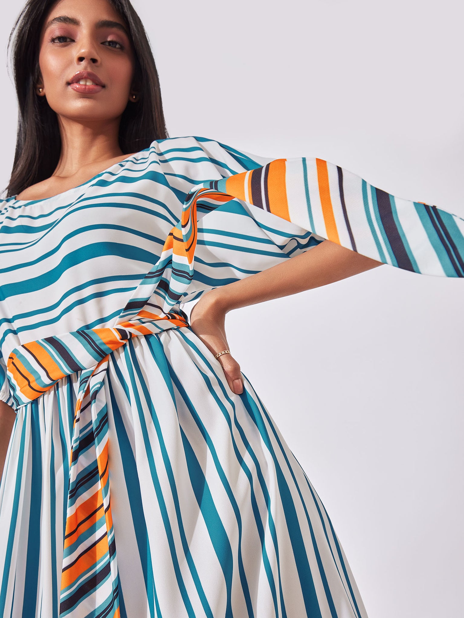 Striped Dolman Sleeve Dress
Striped Dolman Sleeve Dress