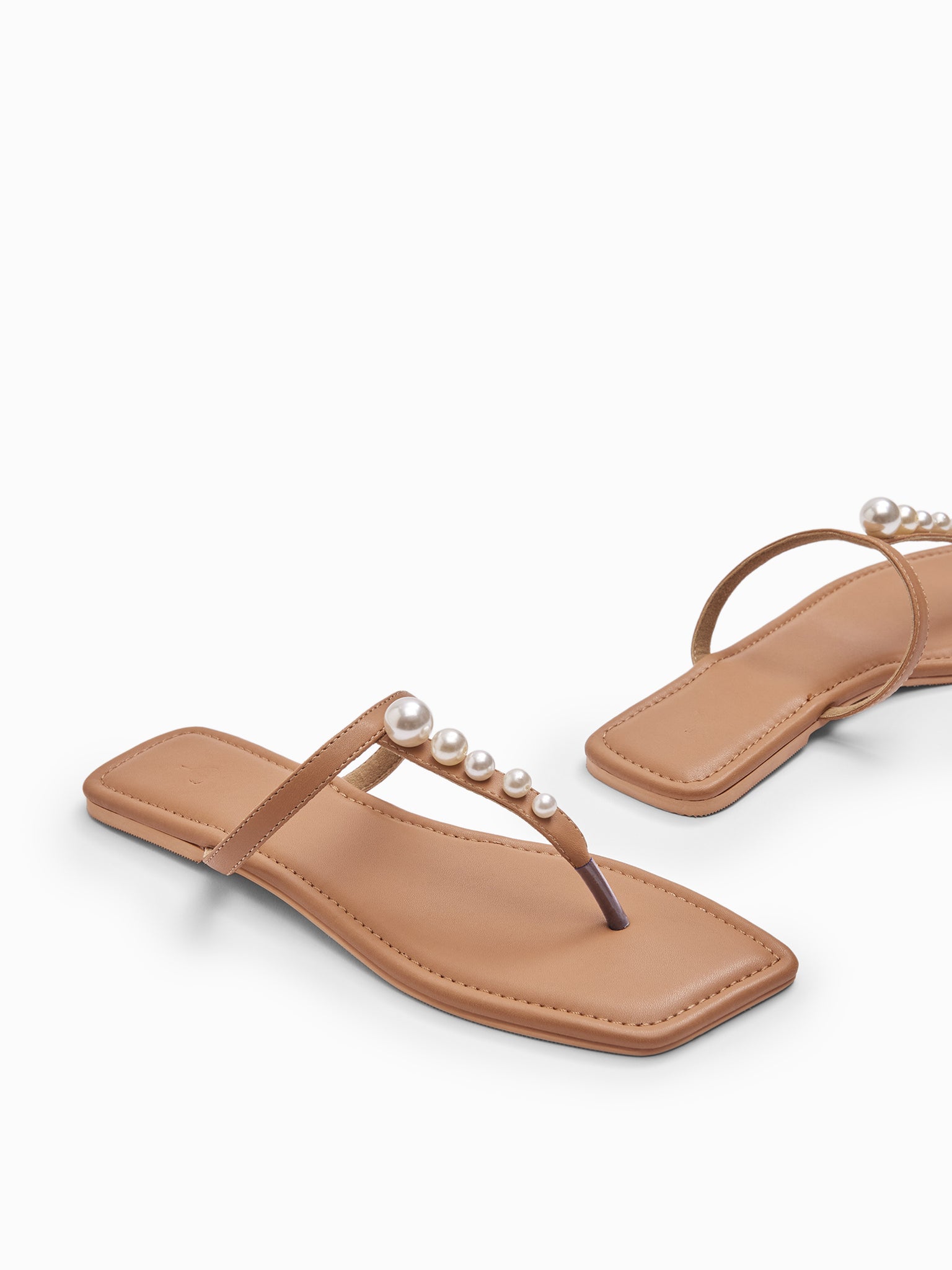 Tan Pearl Striped Flats
Tan Pearl Striped Flats